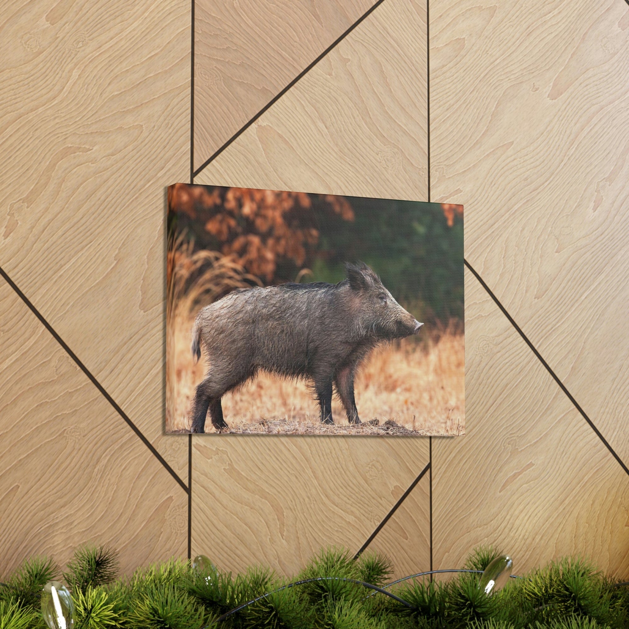 Scripture Walls Majestic Boar Art Majestic Boar Print Animal Wall Art Wildlife Canvas Prints Wall Art Ready to Hang Unframed-Express Your Love Gifts