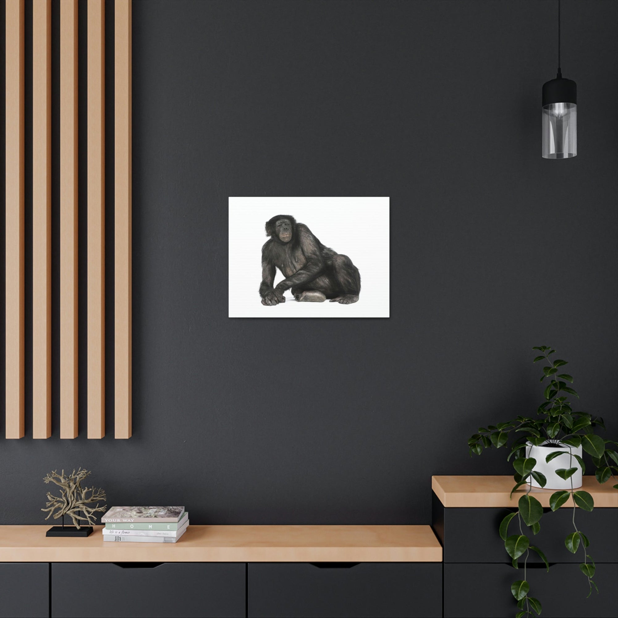 Scripture Walls Majestic Bonobo Art Majestic Bonobo Print Animal Wall Art Wildlife Canvas Prints Wall Art Ready to Hang Unframed-Express Your Love Gifts