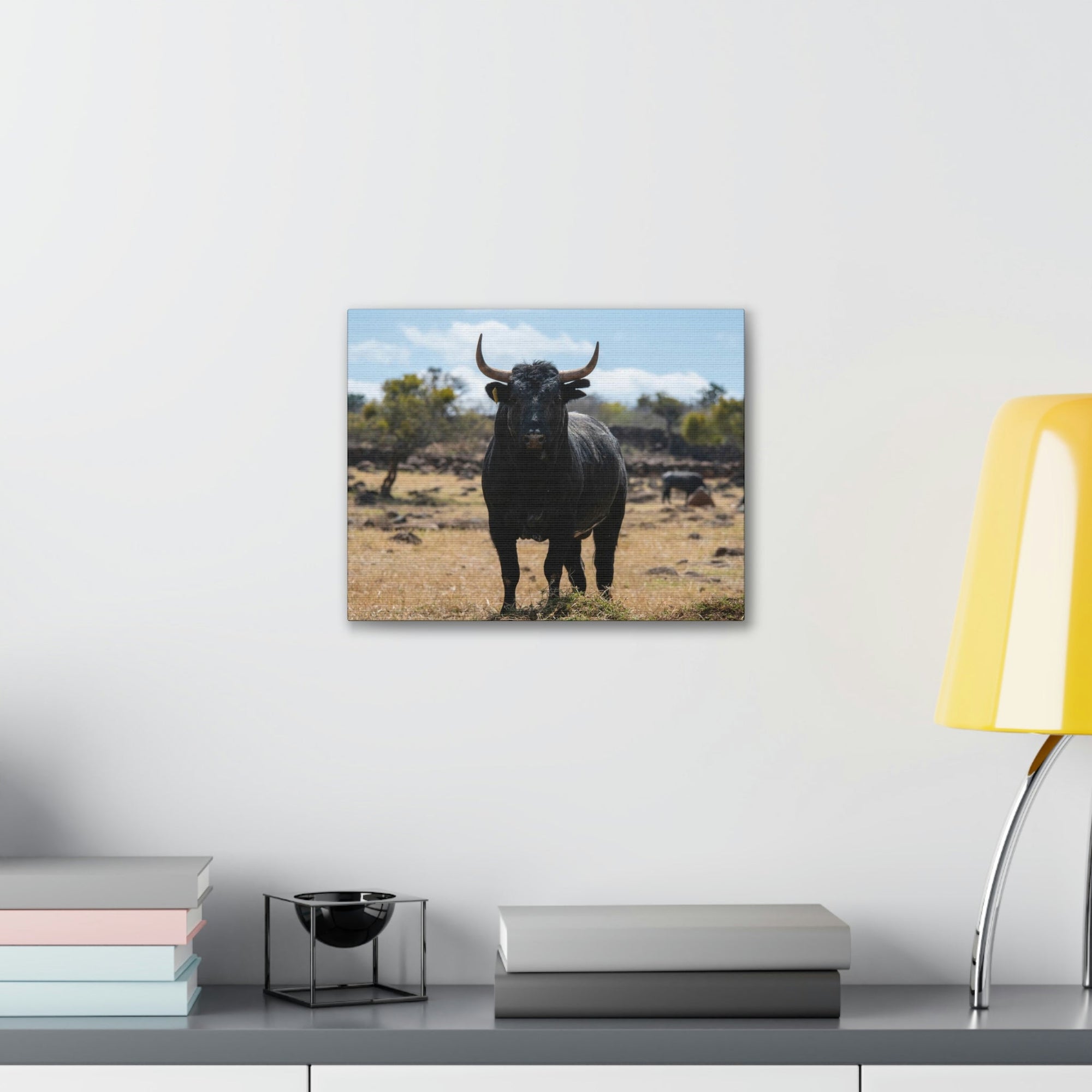 Scripture Walls Majestic Bull Art Majestic Bull Print Animal Wall Art Wildlife Canvas Prints Wall Art Ready to Hang Unframed-Express Your Love Gifts