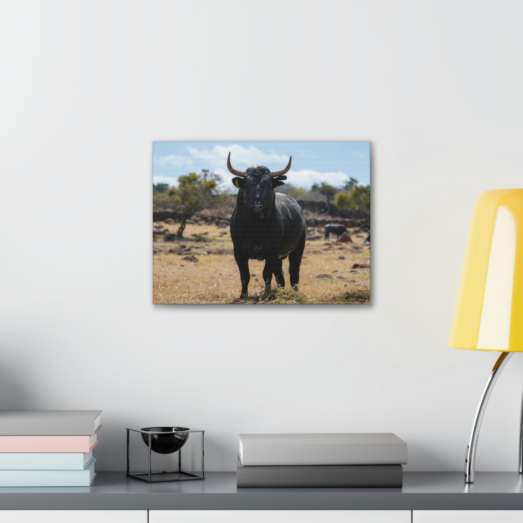 Scripture Walls Majestic Bull Art Majestic Bull Print Animal Wall Art Wildlife Canvas Prints Wall Art Ready to Hang Unframed-Express Your Love Gifts