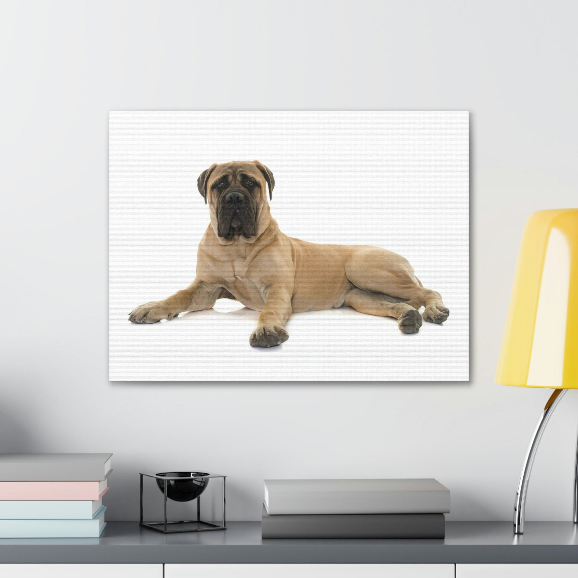 Scripture Walls Majestic Bull Mastiff Art Majestic Bull Mastiff Print Animal Wall Art Wildlife Canvas Prints Wall Art Ready to Hang Unframed-Express Your Love Gifts