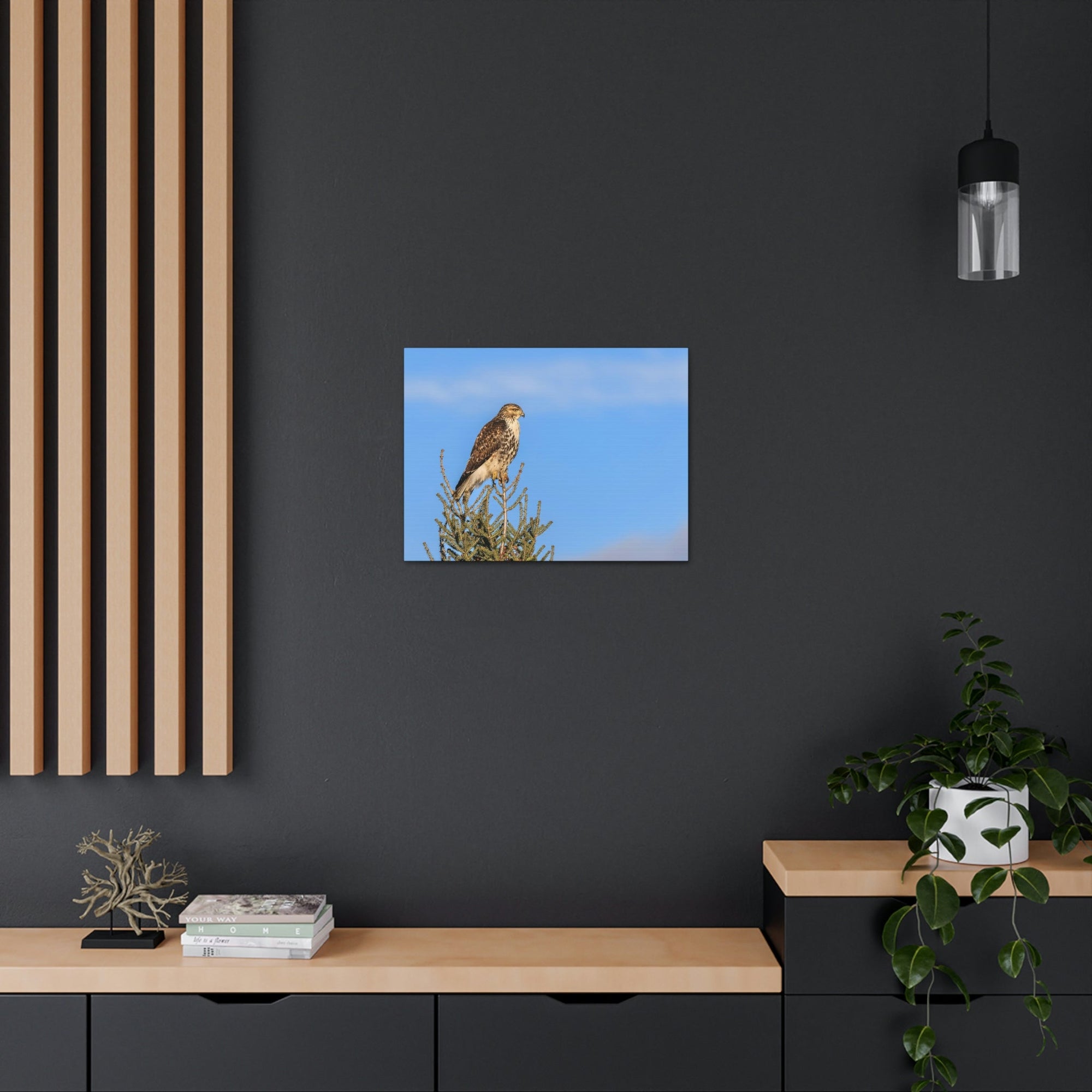 Scripture Walls Majestic Buzzard Art Majestic Buzzard Print Animal Wall Art Wildlife Canvas Prints Wall Art Ready to Hang Unframed-Express Your Love Gifts