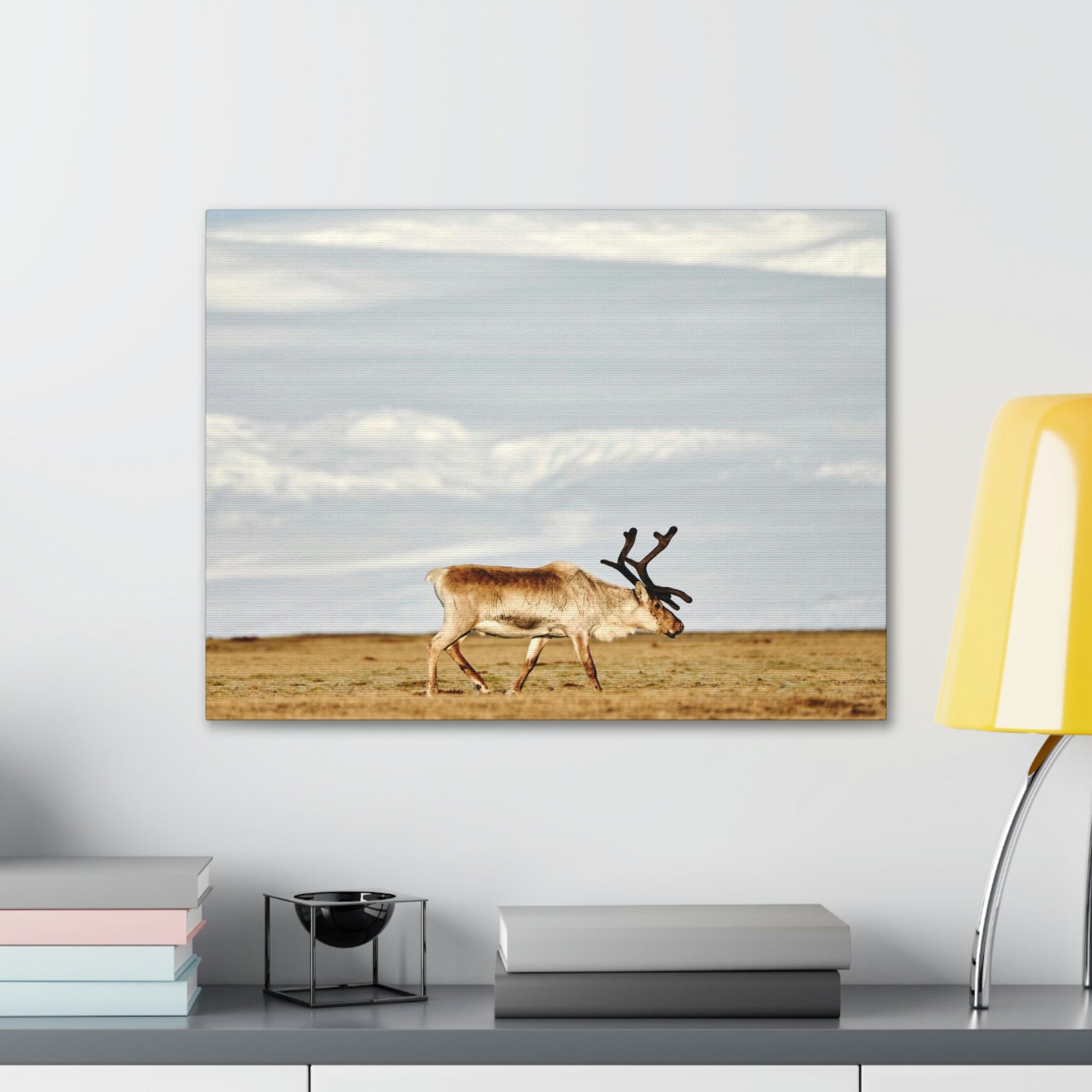 Scripture Walls Majestic Caribou Art Majestic Caribou Print Animal Wall Art Wildlife Canvas Prints Wall Art Ready to Hang Unframed-Express Your Love Gifts