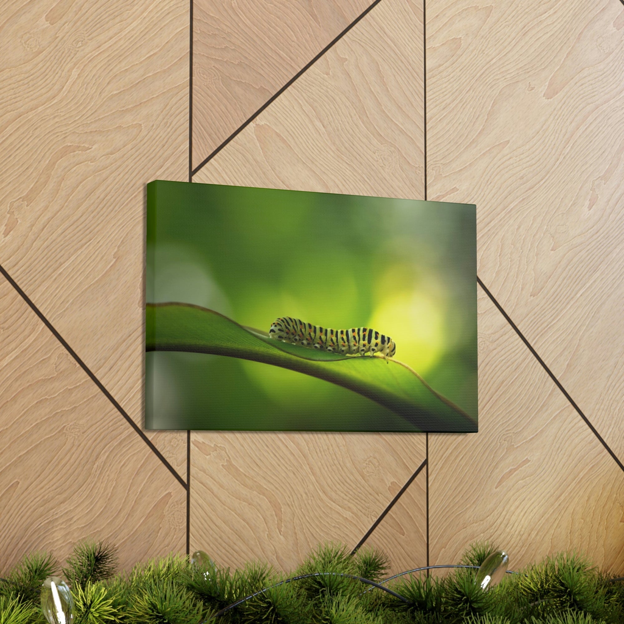 Scripture Walls Majestic Caterpillar Art Majestic Caterpillar Print Animal Wall Art Wildlife Canvas Prints Wall Art Ready to Hang Unframed-Express Your Love Gifts