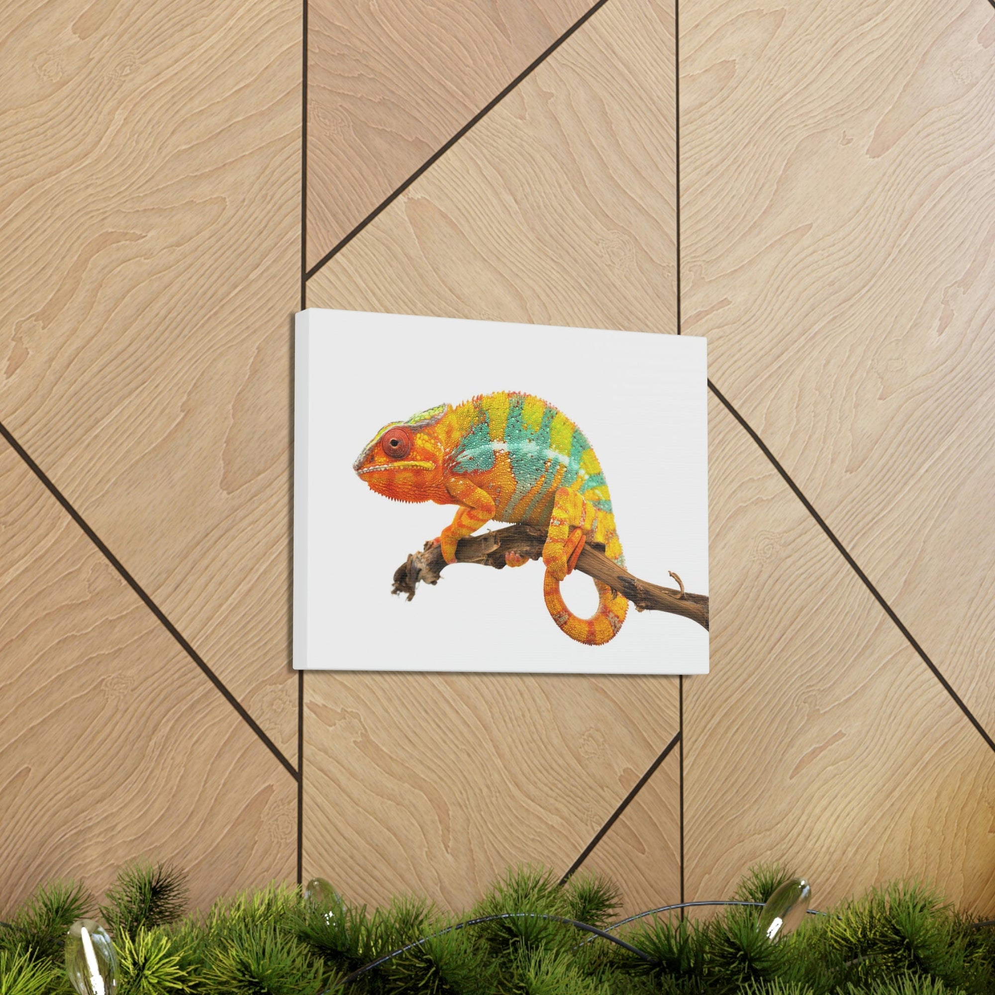 Scripture Walls Majestic Chameleon Art Majestic Chameleon Print Animal Wall Art Wildlife Canvas Prints Wall Art Ready to Hang Unframed-Express Your Love Gifts