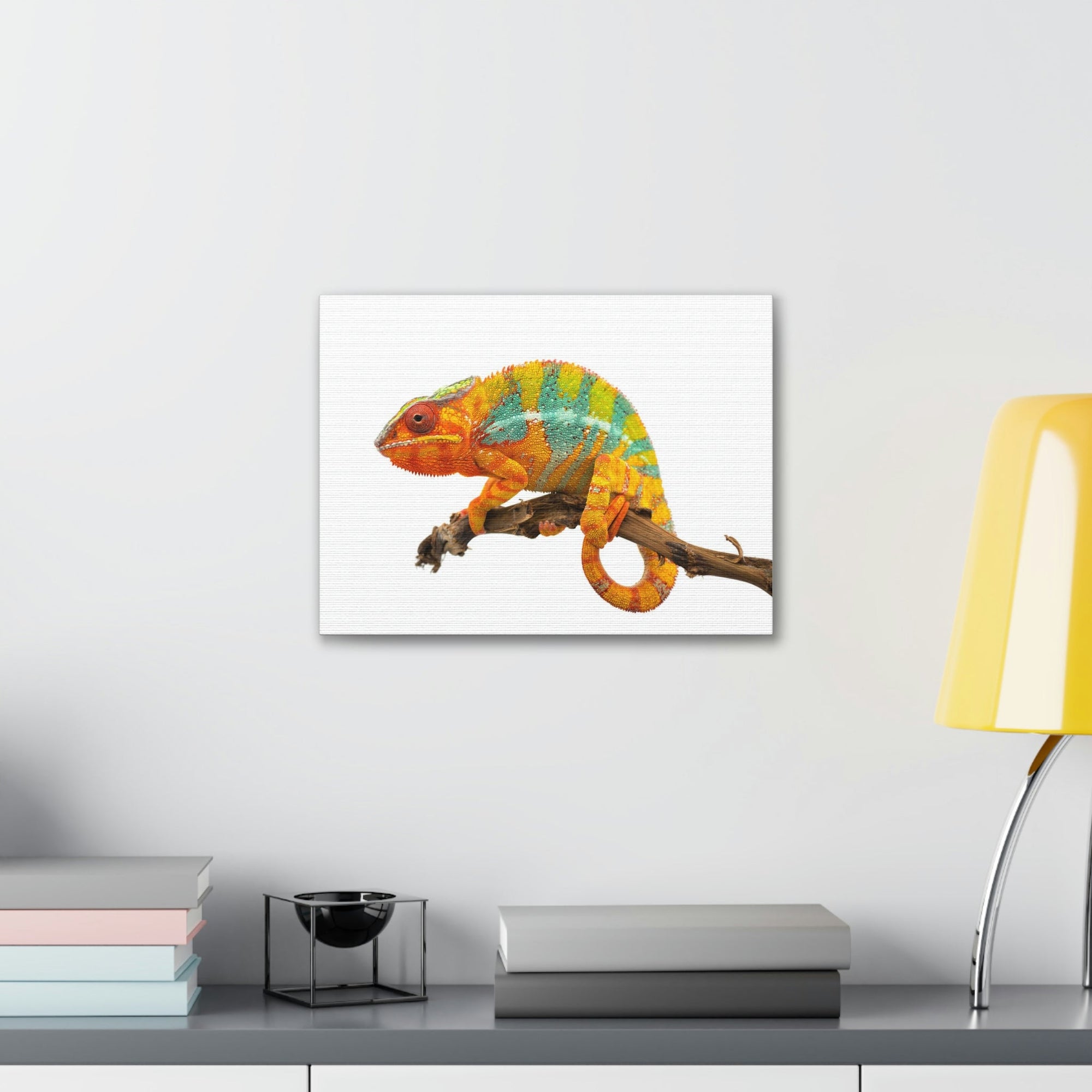 Scripture Walls Majestic Chameleon Art Majestic Chameleon Print Animal Wall Art Wildlife Canvas Prints Wall Art Ready to Hang Unframed-Express Your Love Gifts