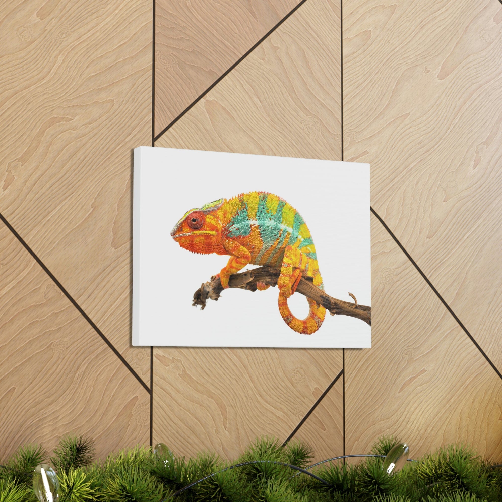 Scripture Walls Majestic Chameleon Art Majestic Chameleon Print Animal Wall Art Wildlife Canvas Prints Wall Art Ready to Hang Unframed-Express Your Love Gifts