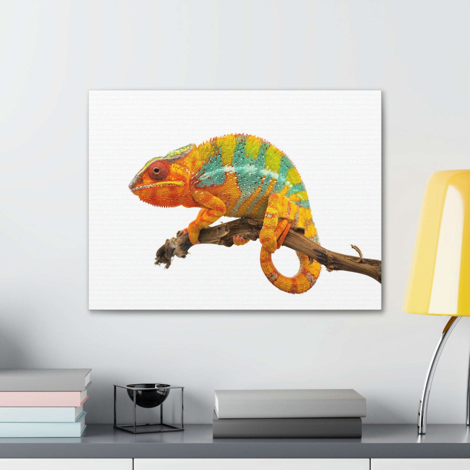 Scripture Walls Majestic Chameleon Art Majestic Chameleon Print Animal Wall Art Wildlife Canvas Prints Wall Art Ready to Hang Unframed-Express Your Love Gifts