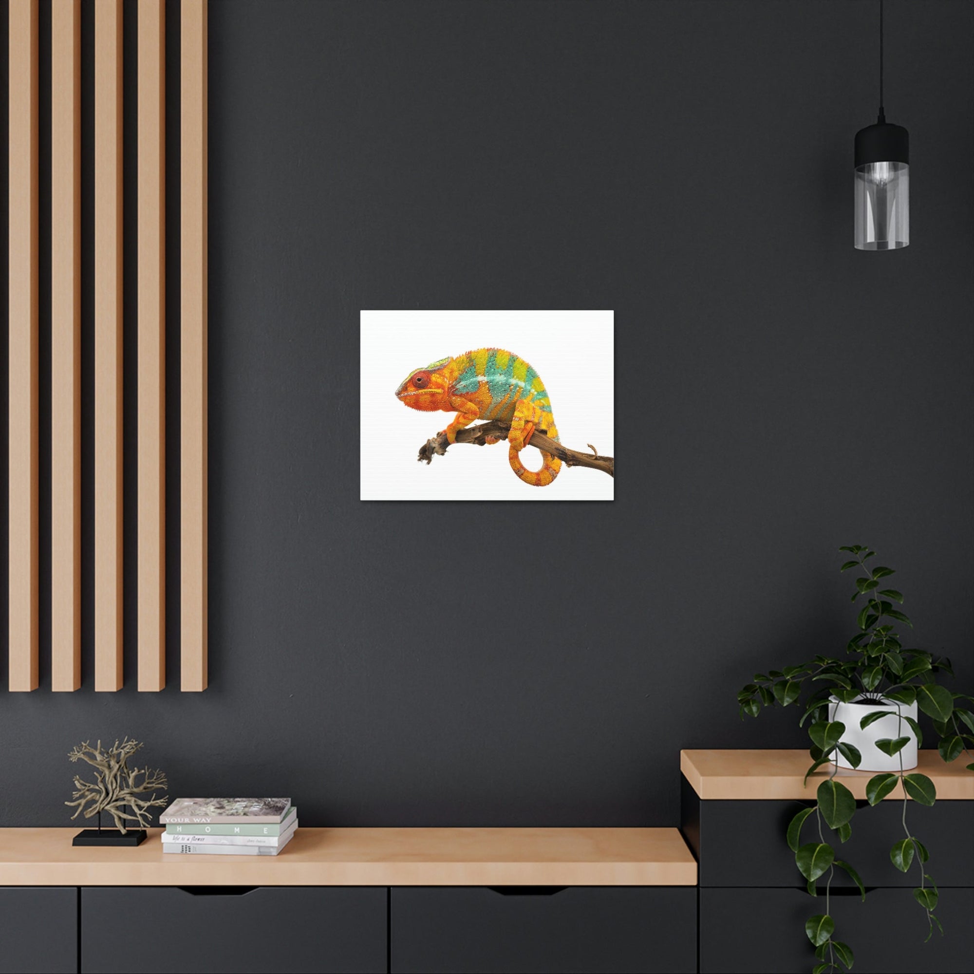 Scripture Walls Majestic Chameleon Art Majestic Chameleon Print Animal Wall Art Wildlife Canvas Prints Wall Art Ready to Hang Unframed-Express Your Love Gifts