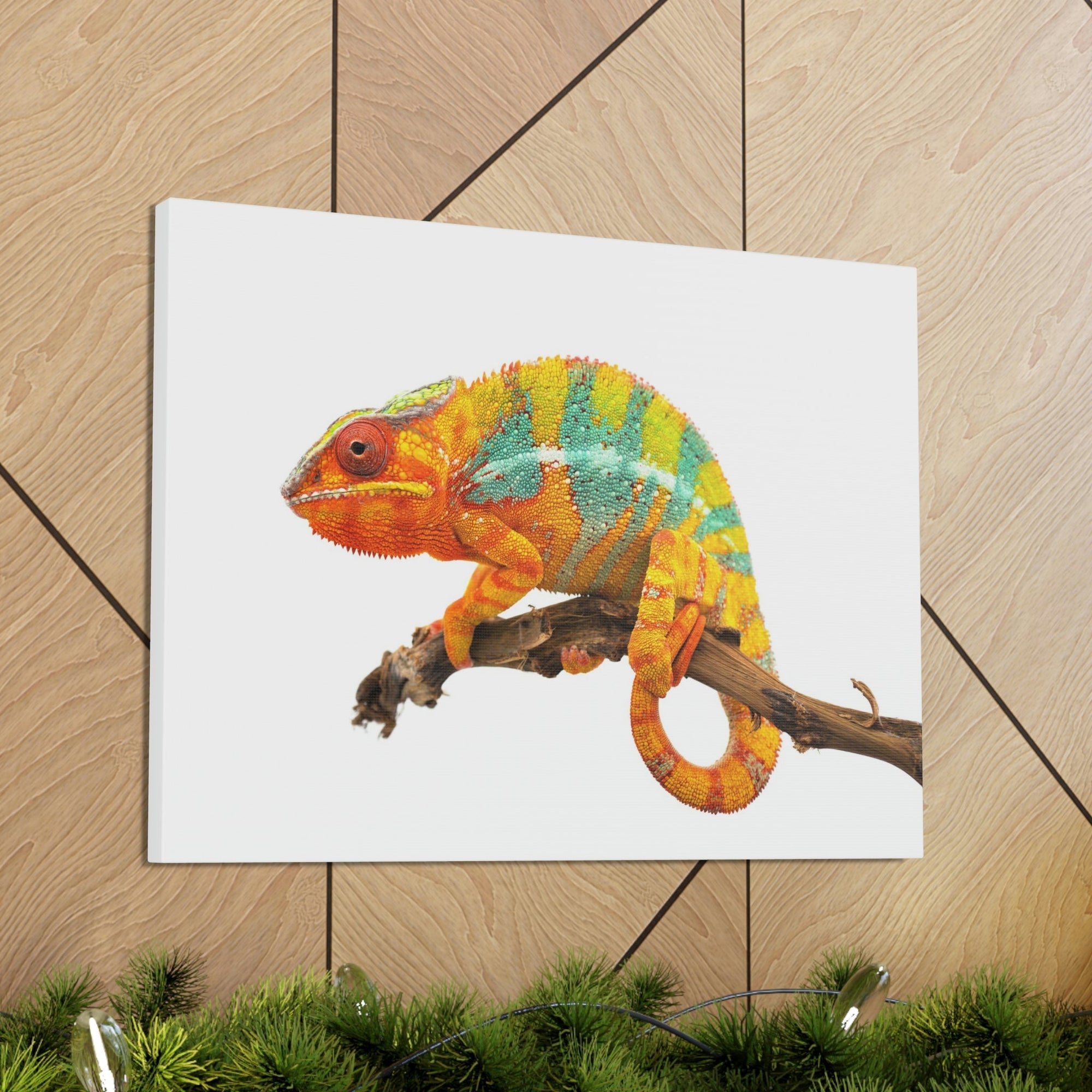 Scripture Walls Majestic Chameleon Art Majestic Chameleon Print Animal Wall Art Wildlife Canvas Prints Wall Art Ready to Hang Unframed-Express Your Love Gifts