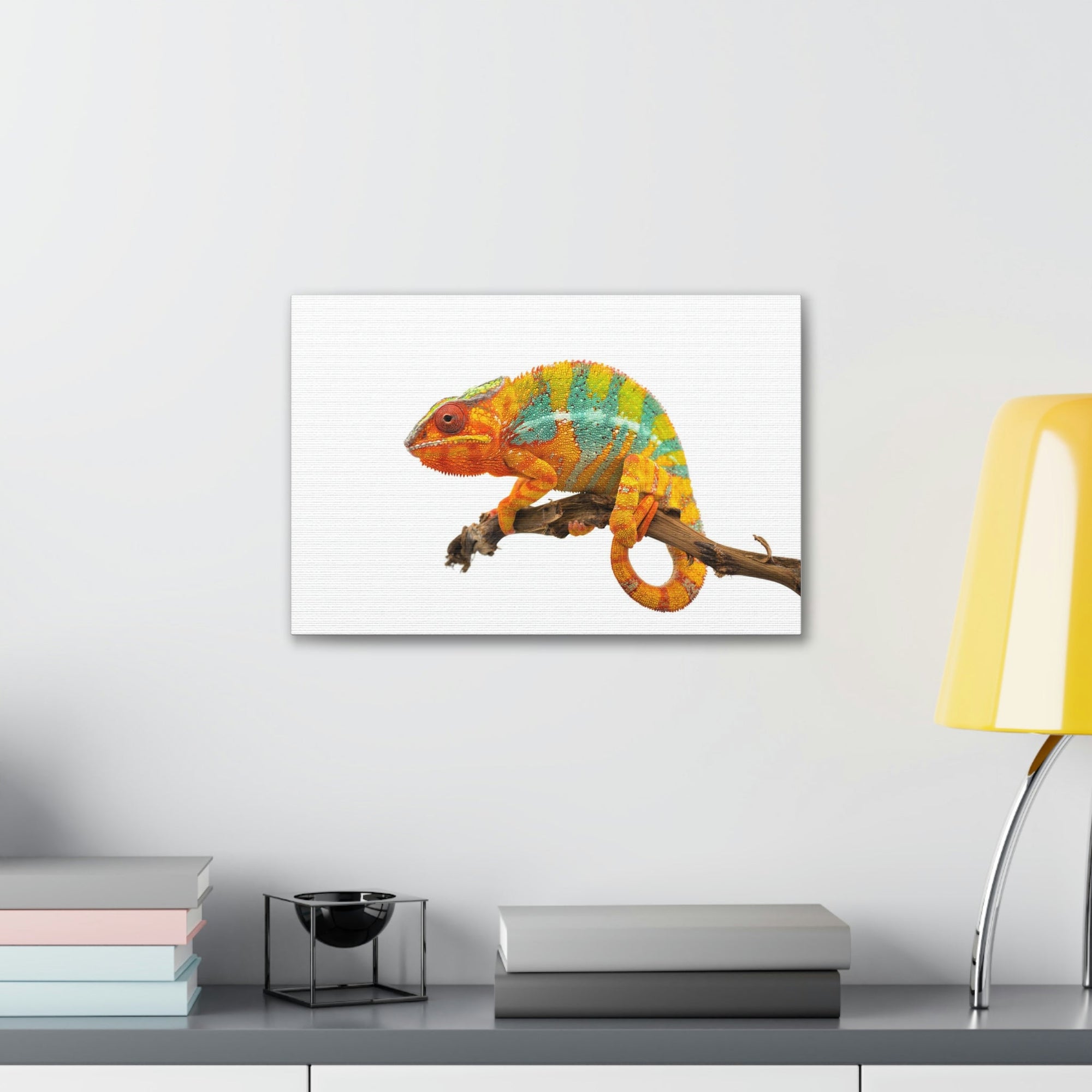 Scripture Walls Majestic Chameleon Art Majestic Chameleon Print Animal Wall Art Wildlife Canvas Prints Wall Art Ready to Hang Unframed-Express Your Love Gifts