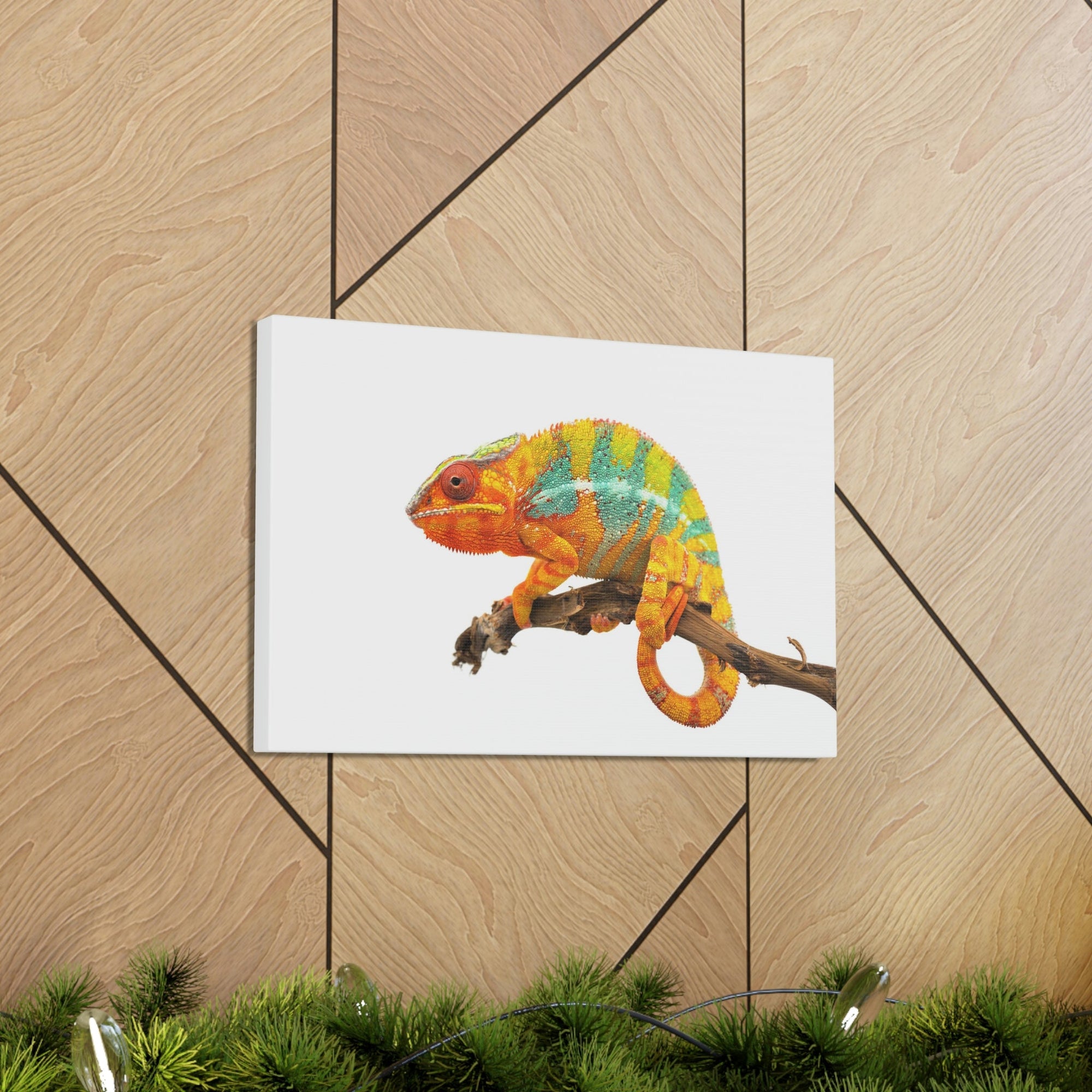 Scripture Walls Majestic Chameleon Art Majestic Chameleon Print Animal Wall Art Wildlife Canvas Prints Wall Art Ready to Hang Unframed-Express Your Love Gifts