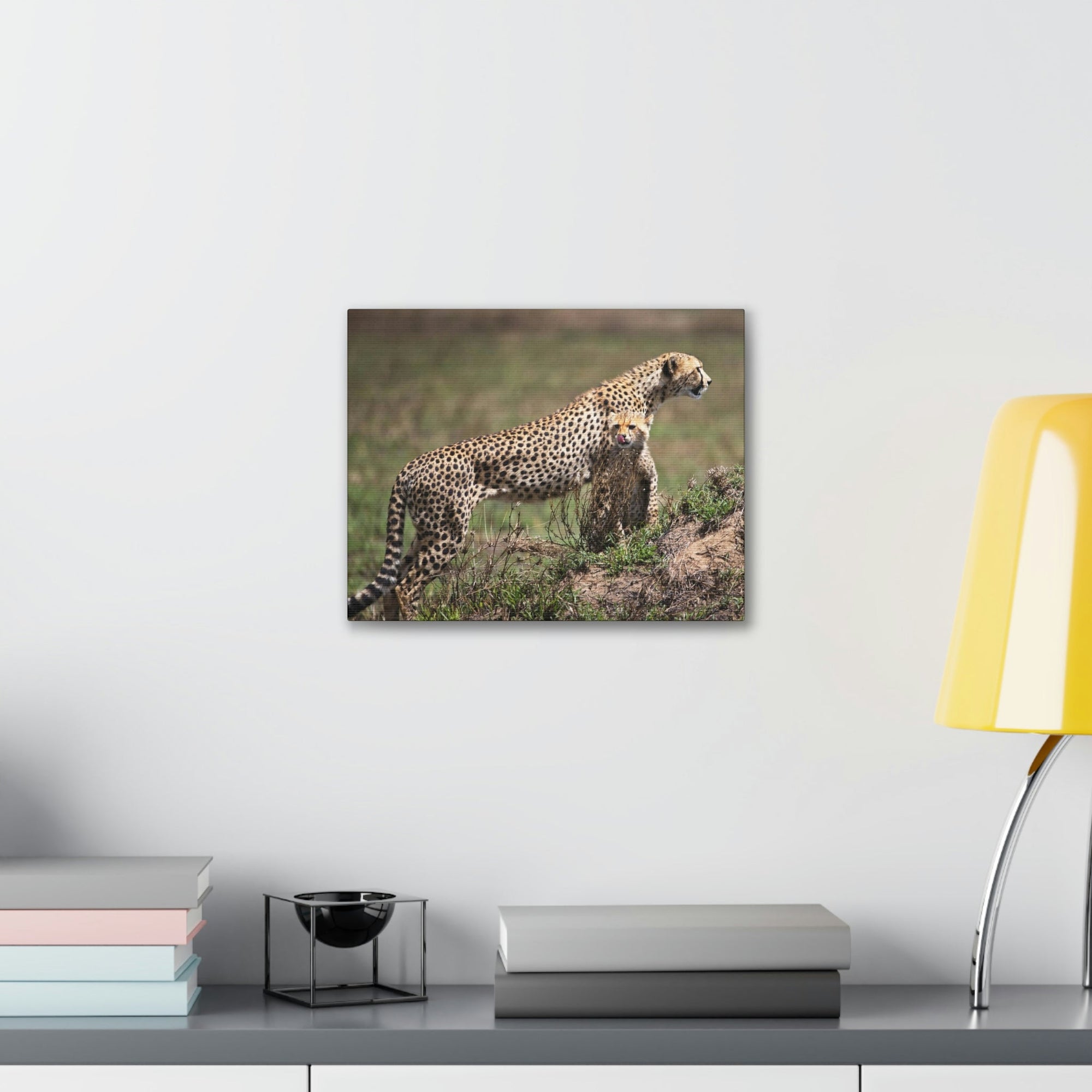 Scripture Walls Majestic Cheetah Art Majestic Cheetah Print Animal Wall Art Wildlife Canvas Prints Wall Art Ready to Hang Unframed-Express Your Love Gifts