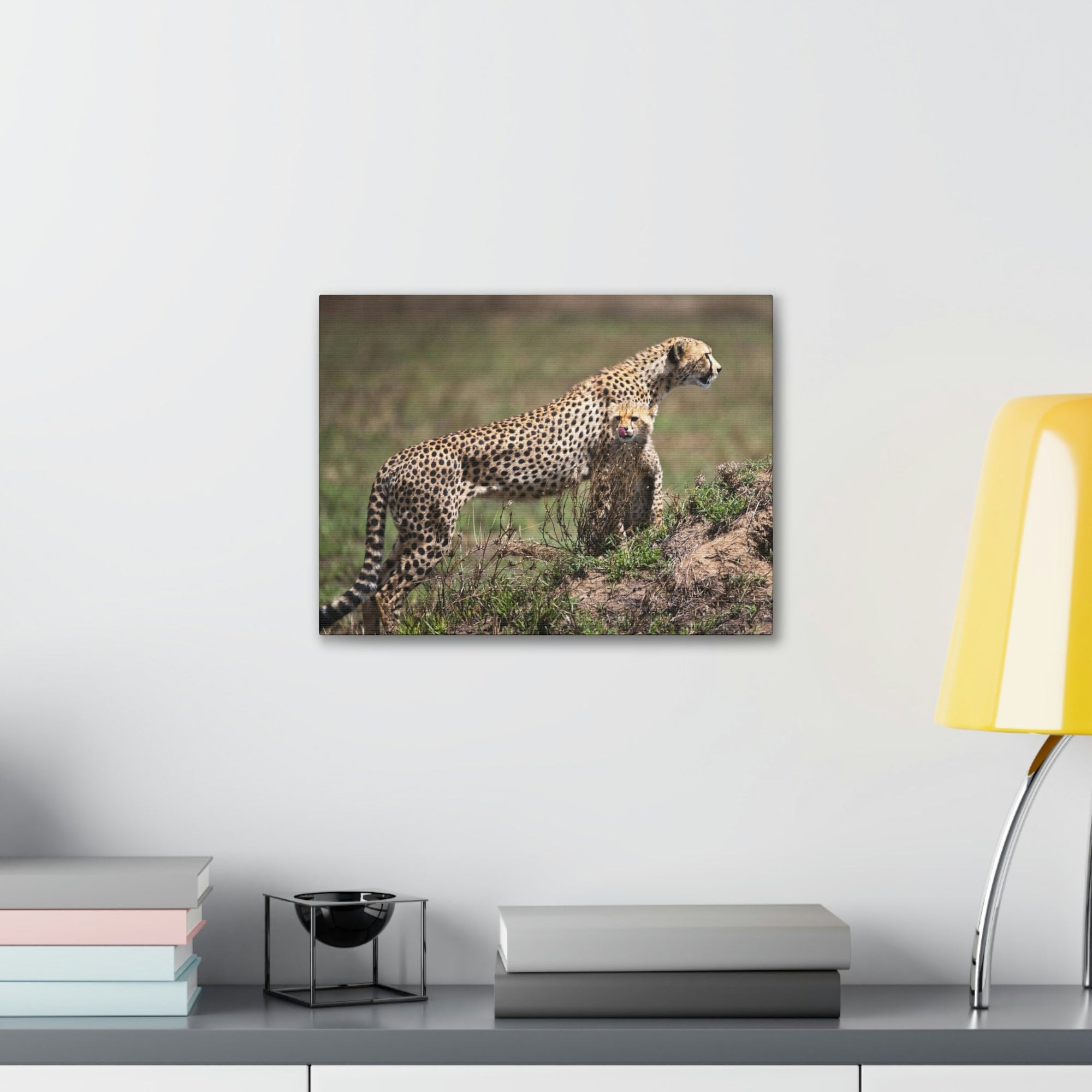 Scripture Walls Majestic Cheetah Art Majestic Cheetah Print Animal Wall Art Wildlife Canvas Prints Wall Art Ready to Hang Unframed-Express Your Love Gifts