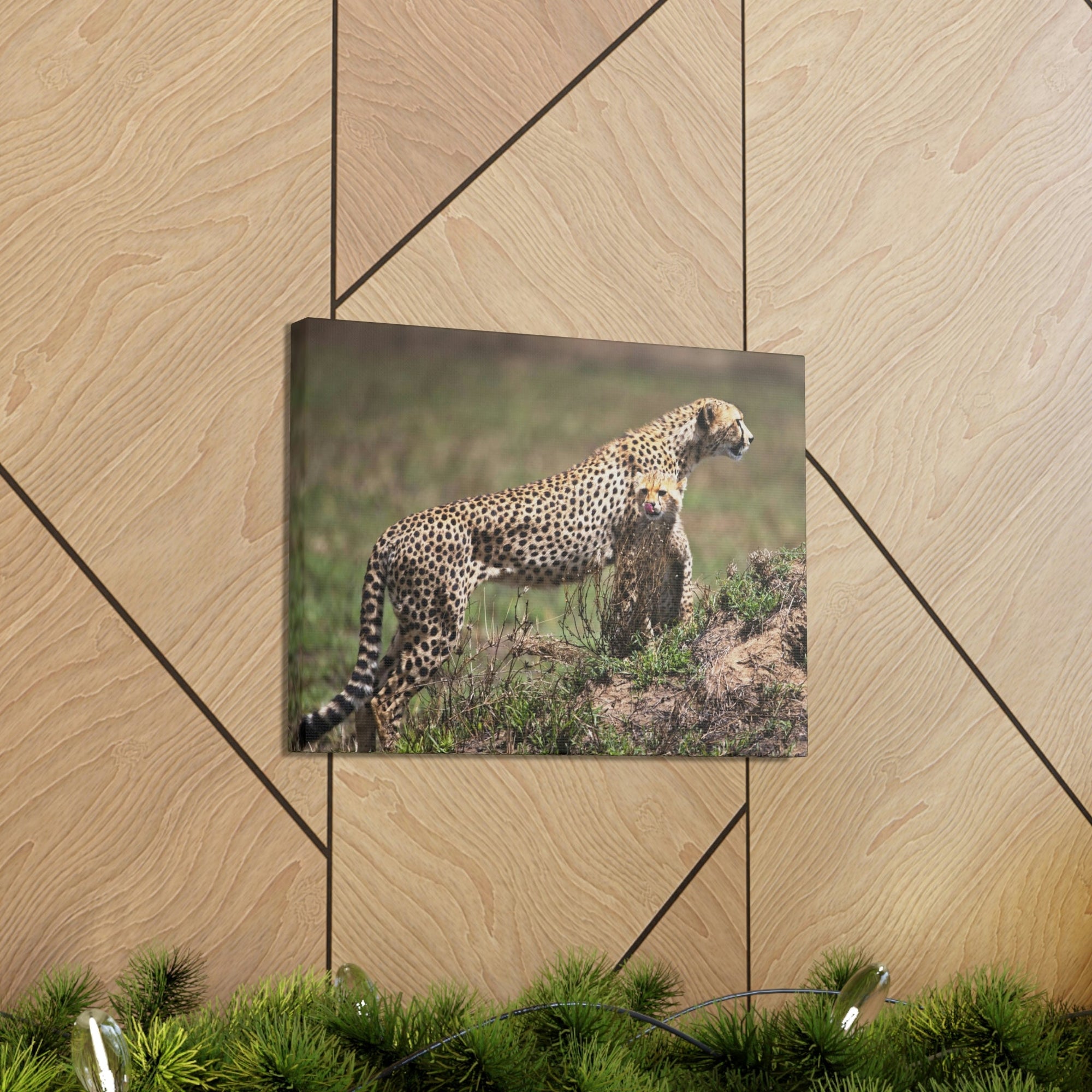 Scripture Walls Majestic Cheetah Art Majestic Cheetah Print Animal Wall Art Wildlife Canvas Prints Wall Art Ready to Hang Unframed-Express Your Love Gifts