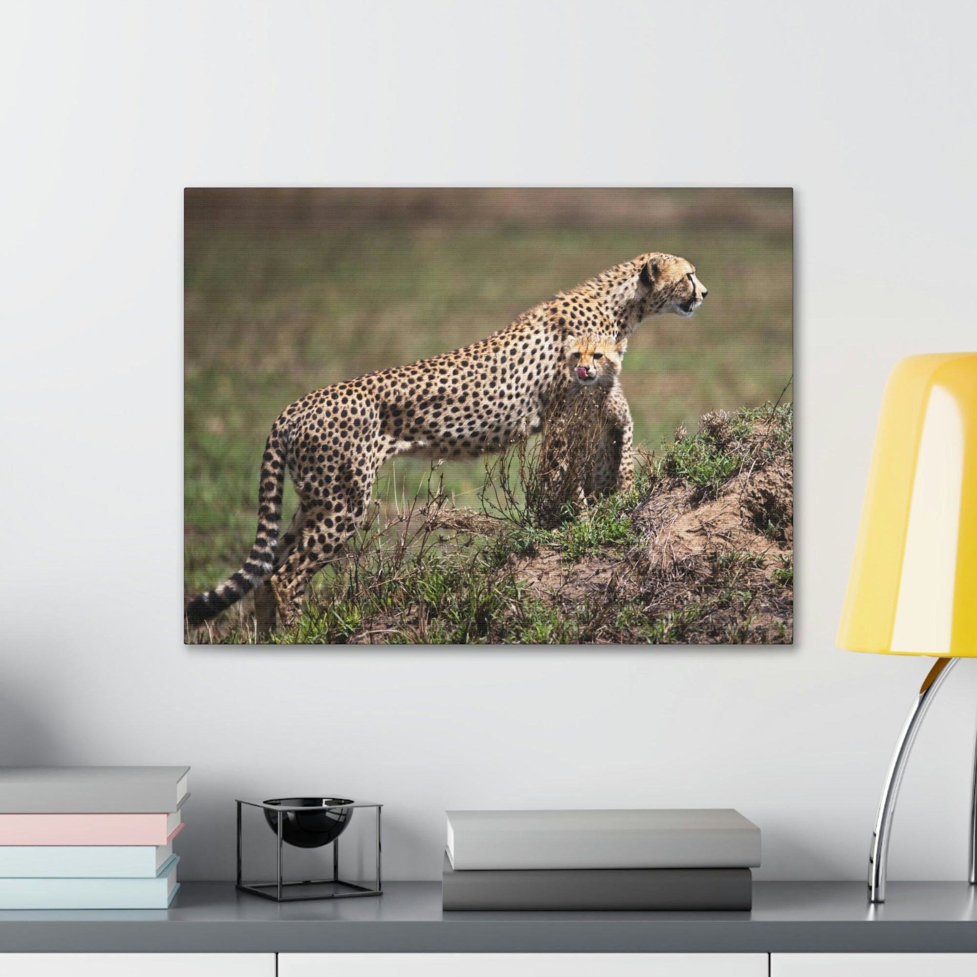 Scripture Walls Majestic Cheetah Art Majestic Cheetah Print Animal Wall Art Wildlife Canvas Prints Wall Art Ready to Hang Unframed-Express Your Love Gifts