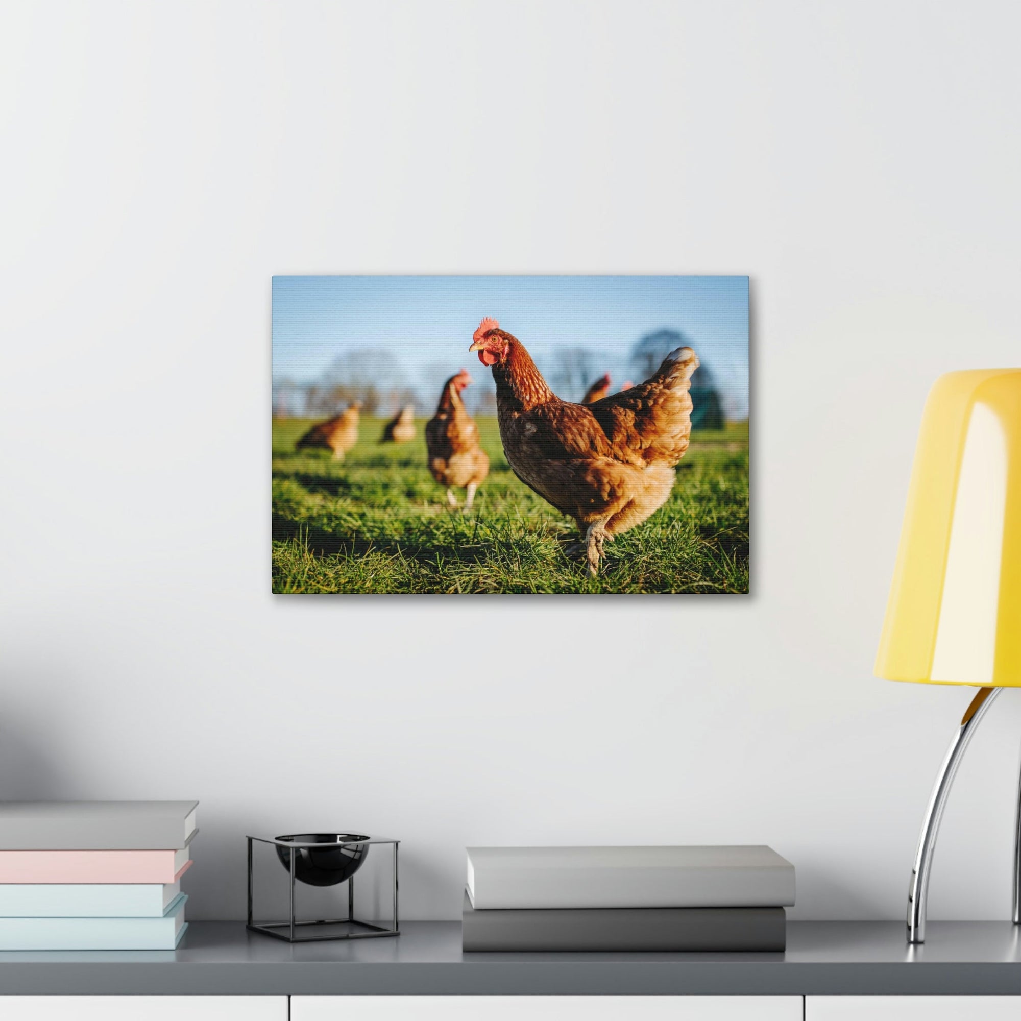 Scripture Walls Majestic Chicken Art Majestic Chicken Print Animal Wall Art Wildlife Canvas Prints Wall Art Ready to Hang Unframed-Express Your Love Gifts