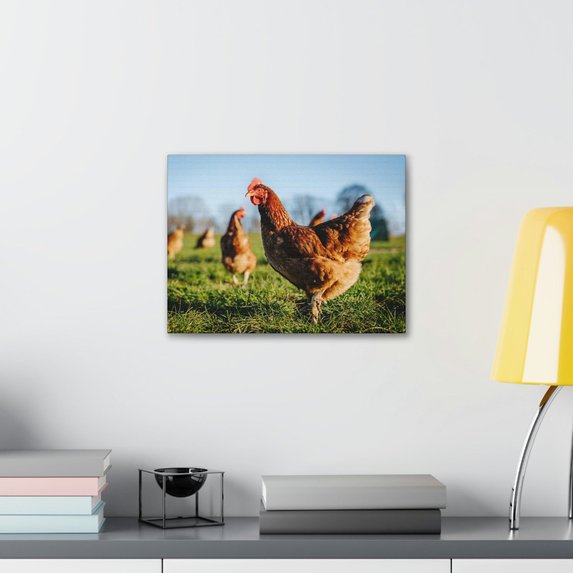 Scripture Walls Majestic Chicken Art Majestic Chicken Print Animal Wall Art Wildlife Canvas Prints Wall Art Ready to Hang Unframed-Express Your Love Gifts