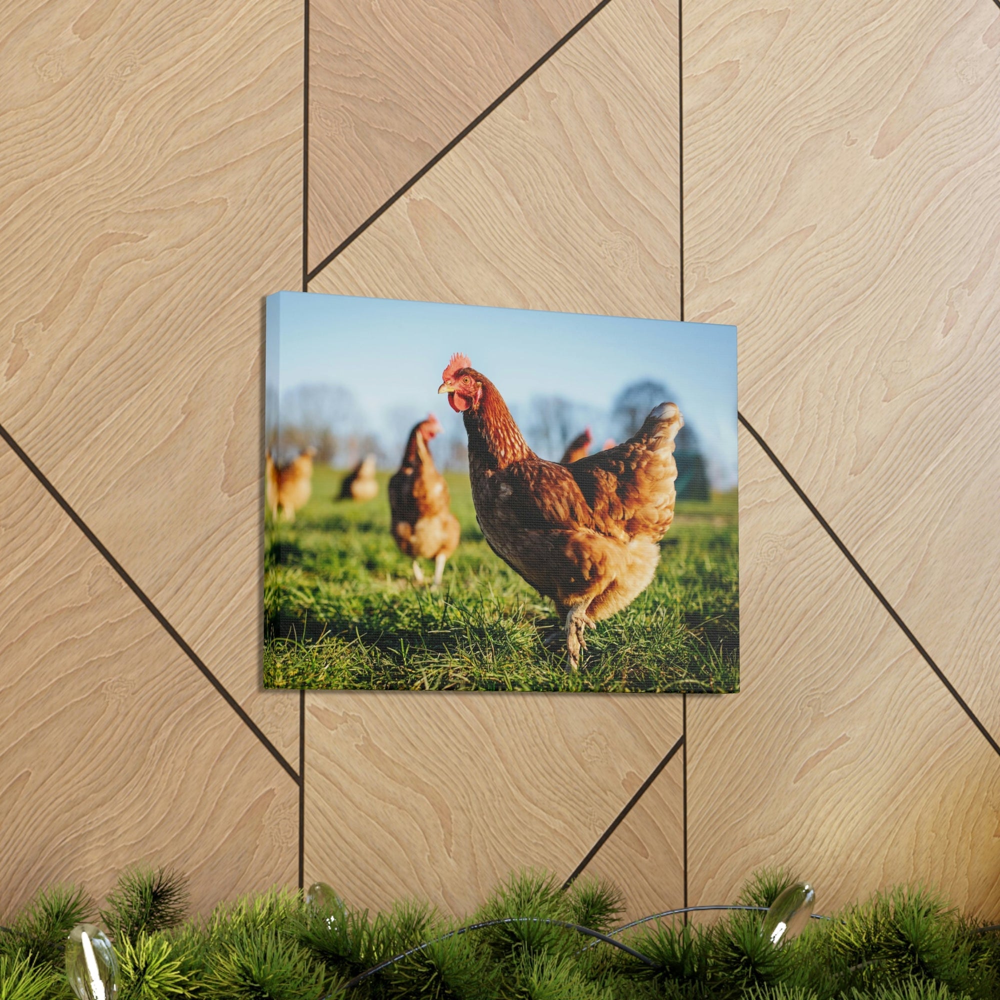 Scripture Walls Majestic Chicken Art Majestic Chicken Print Animal Wall Art Wildlife Canvas Prints Wall Art Ready to Hang Unframed-Express Your Love Gifts