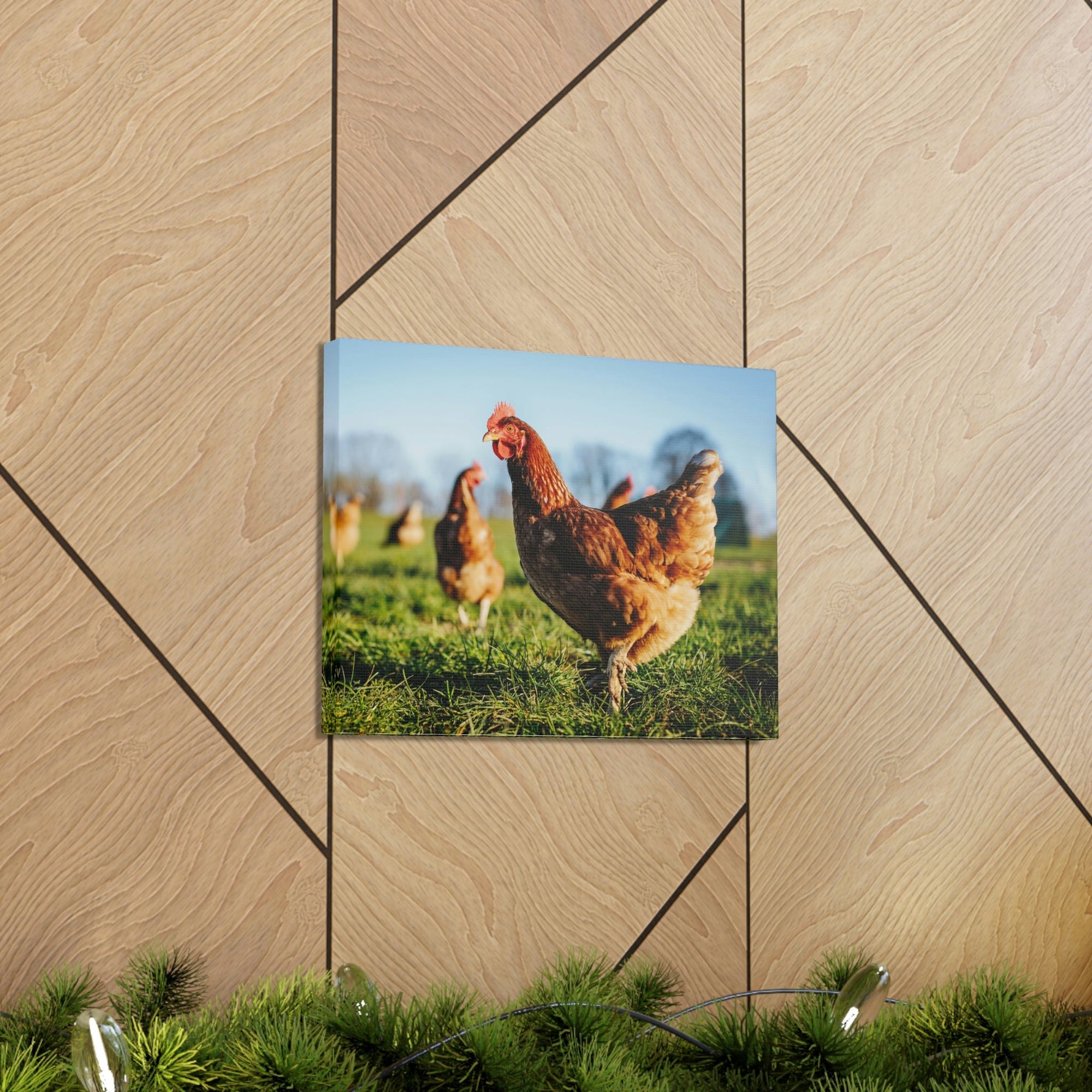 Scripture Walls Majestic Chicken Art Majestic Chicken Print Animal Wall Art Wildlife Canvas Prints Wall Art Ready to Hang Unframed-Express Your Love Gifts