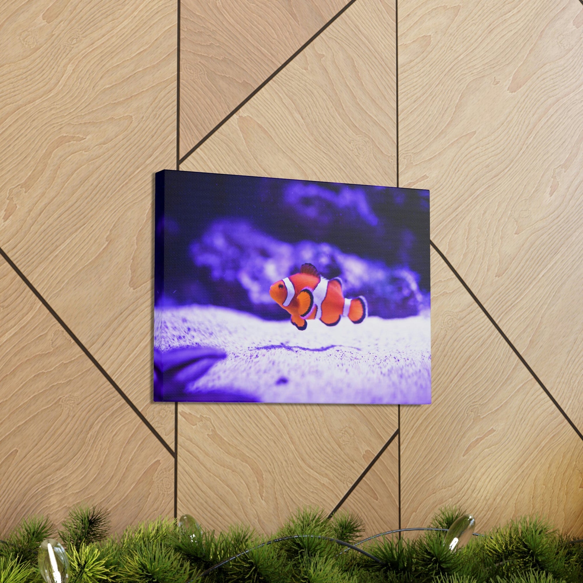 Scripture Walls Majestic Clown Fish Art Majestic Clown Fish Print Animal Wall Art Wildlife Canvas Prints Wall Art Ready to Hang Unframed-Express Your Love Gifts