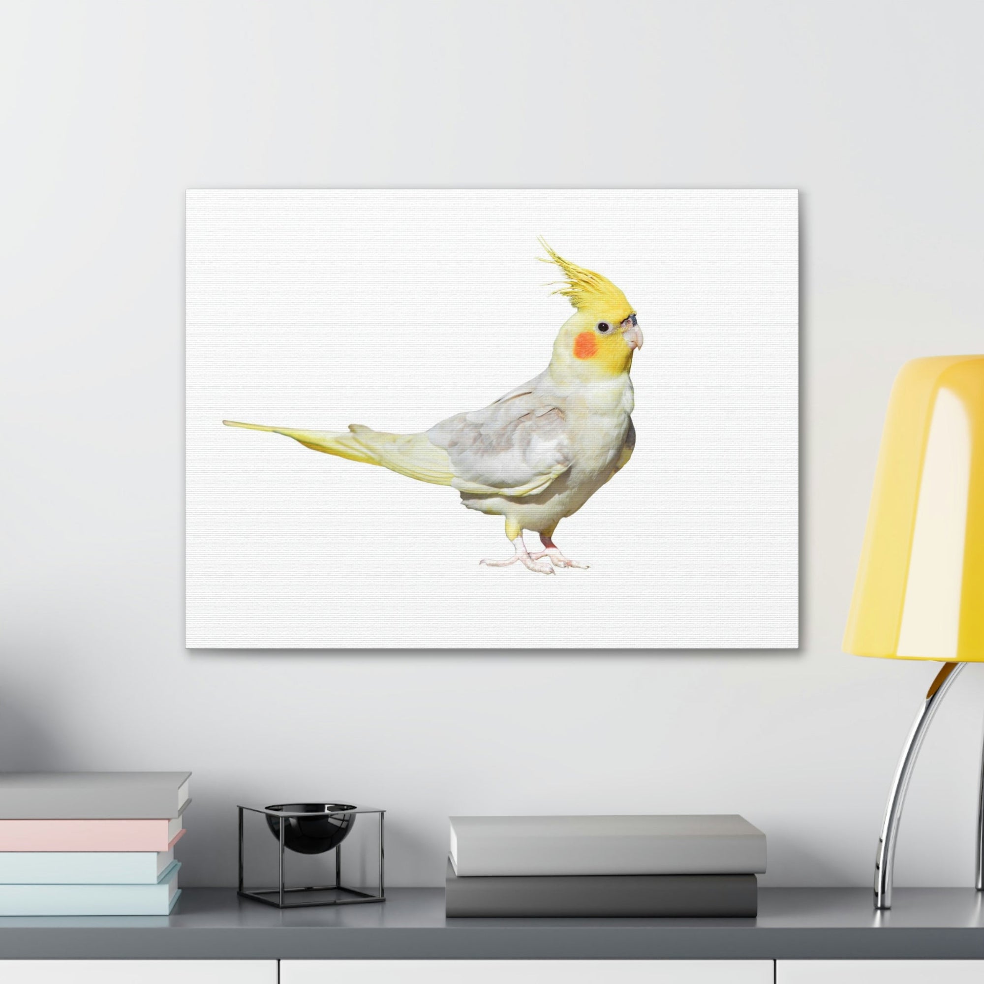 Scripture Walls Majestic Cockatiel Art Majestic Cockatiel Print Animal Wall Art Wildlife Canvas Prints Wall Art Ready to Hang Unframed-Express Your Love Gifts