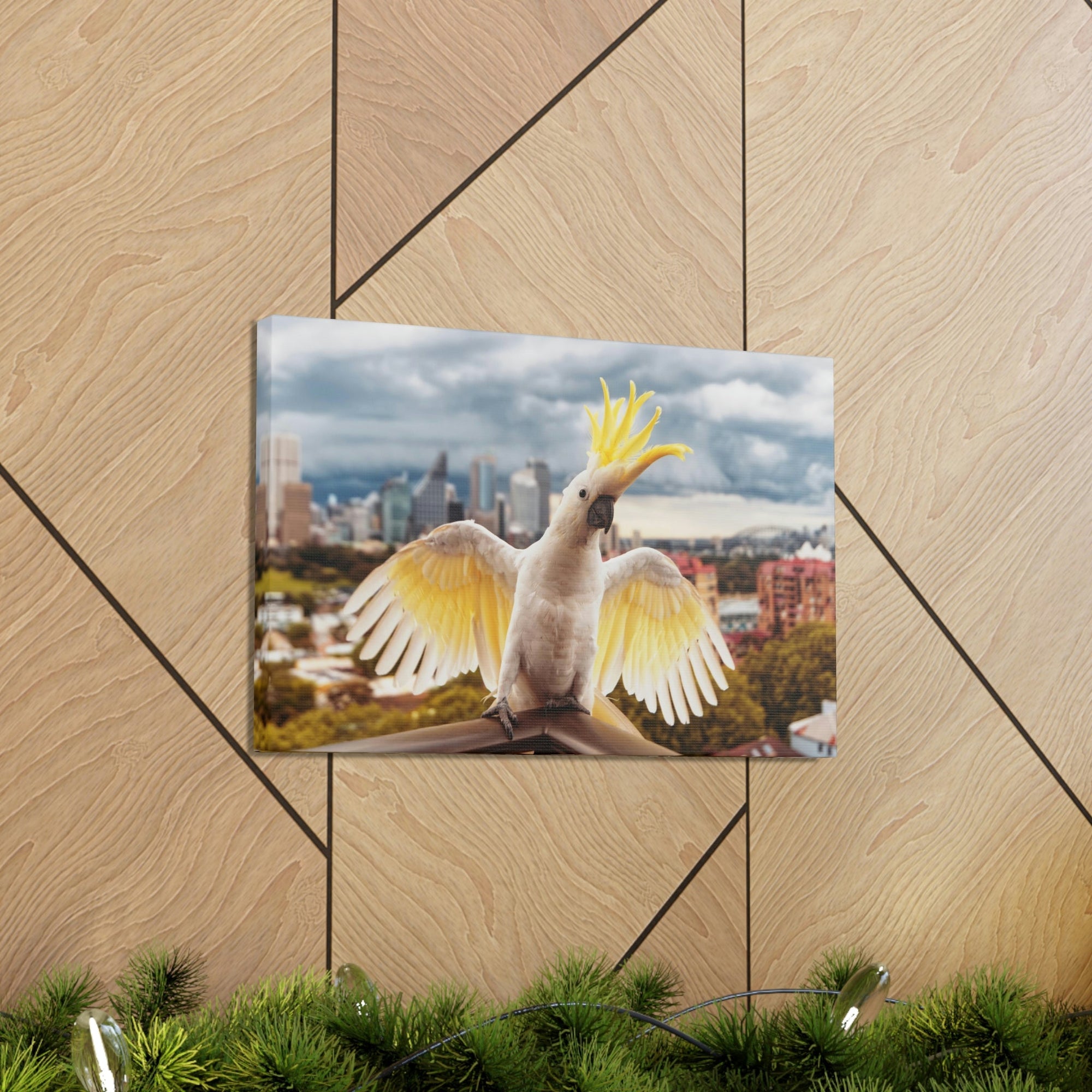 Scripture Walls Majestic Cockatoo Art Majestic Cockatoo Print Animal Wall Art Wildlife Canvas Prints Wall Art Ready to Hang Unframed-Express Your Love Gifts