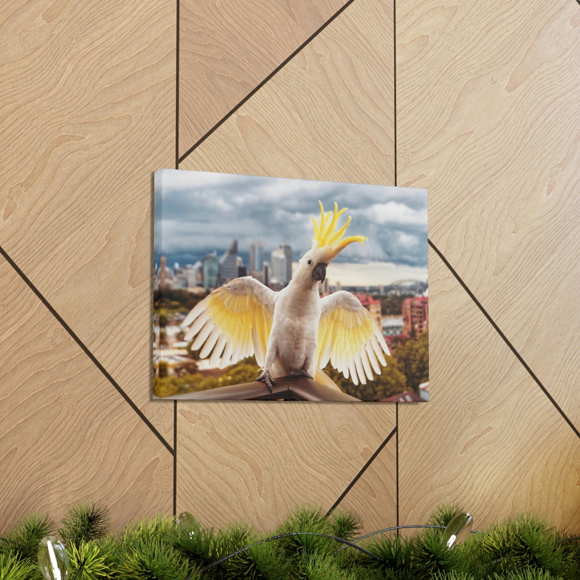 Scripture Walls Majestic Cockatoo Art Majestic Cockatoo Print Animal Wall Art Wildlife Canvas Prints Wall Art Ready to Hang Unframed-Express Your Love Gifts