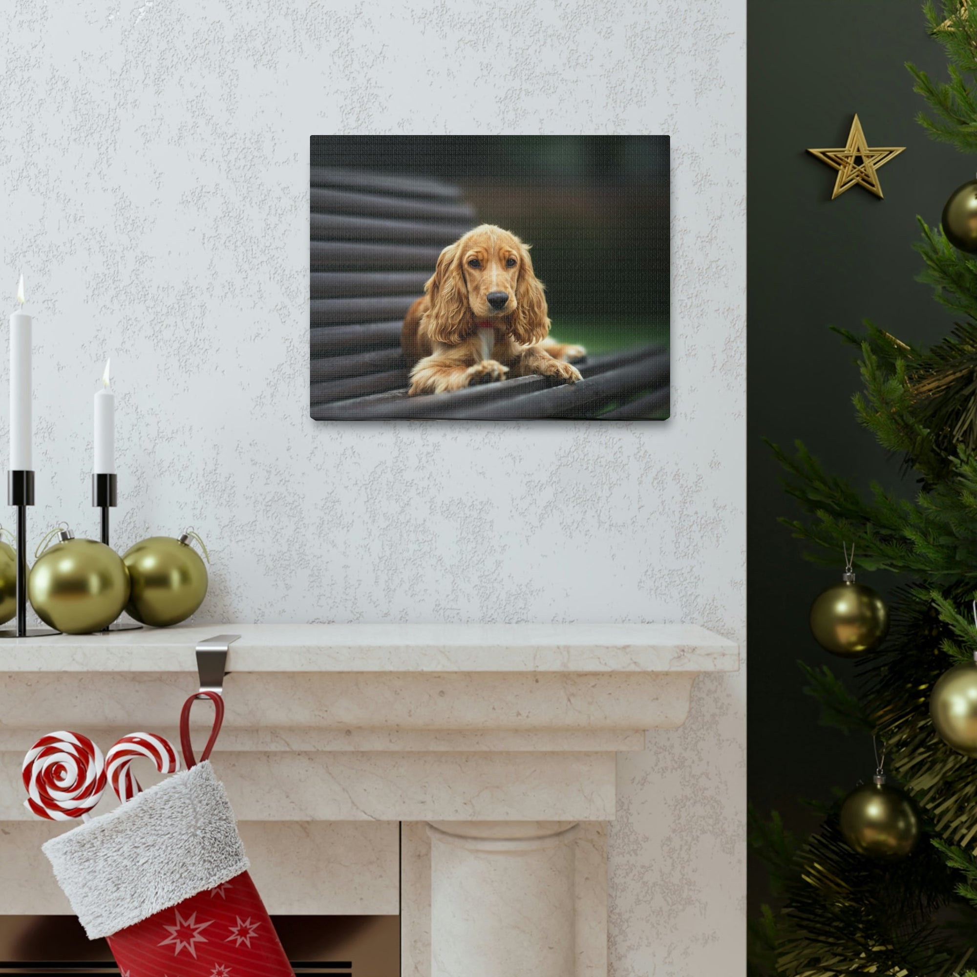 Scripture Walls Majestic Cocker Spaniel Art Majestic Cocker Spaniel Print Animal Wall Art Wildlife Canvas Prints Wall Art Ready to Hang Unframed-Express Your Love Gifts