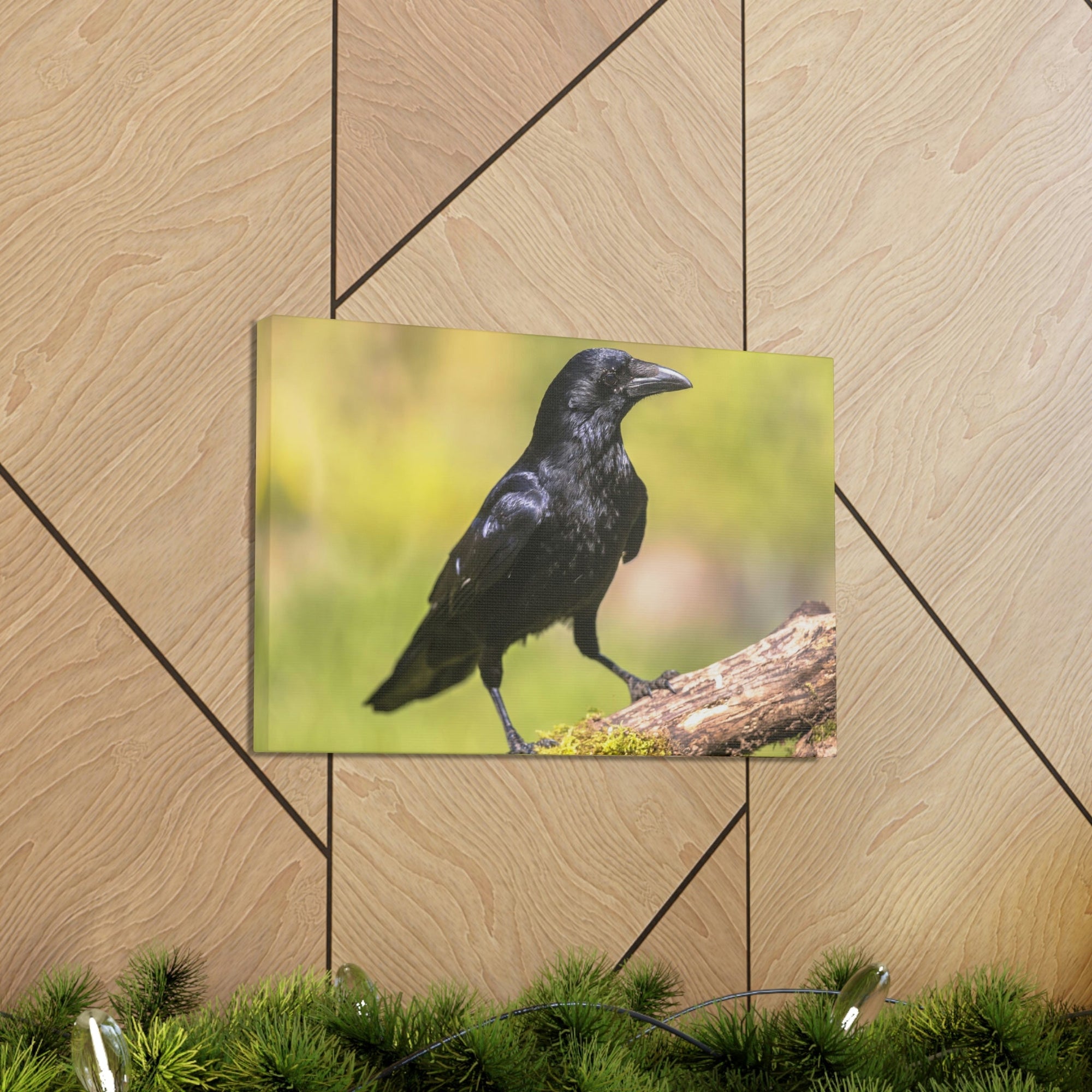 Scripture Walls Majestic Crow Art Majestic Crow Print Animal Wall Art Wildlife Canvas Prints Wall Art Ready to Hang Unframed-Express Your Love Gifts