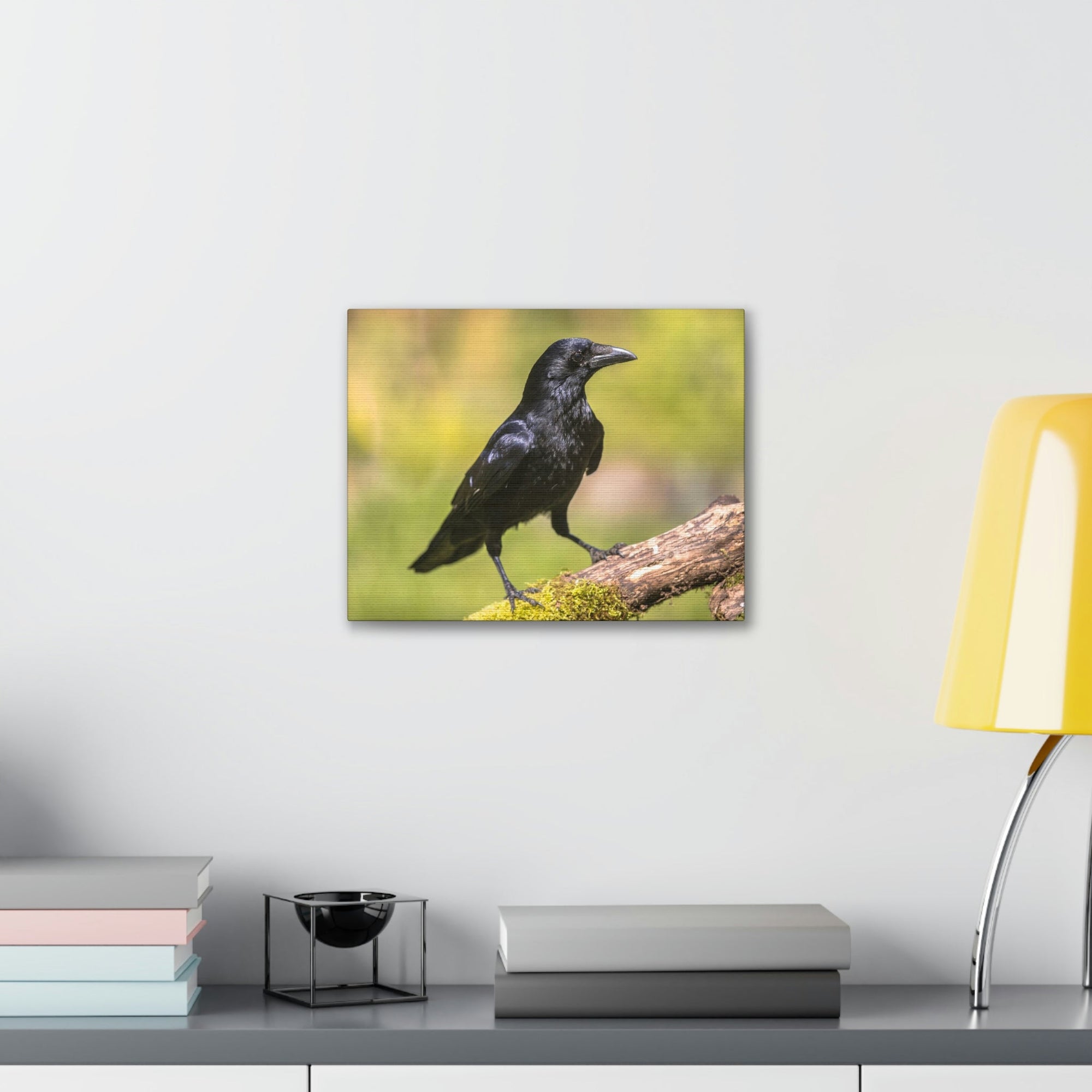 Scripture Walls Majestic Crow Art Majestic Crow Print Animal Wall Art Wildlife Canvas Prints Wall Art Ready to Hang Unframed-Express Your Love Gifts