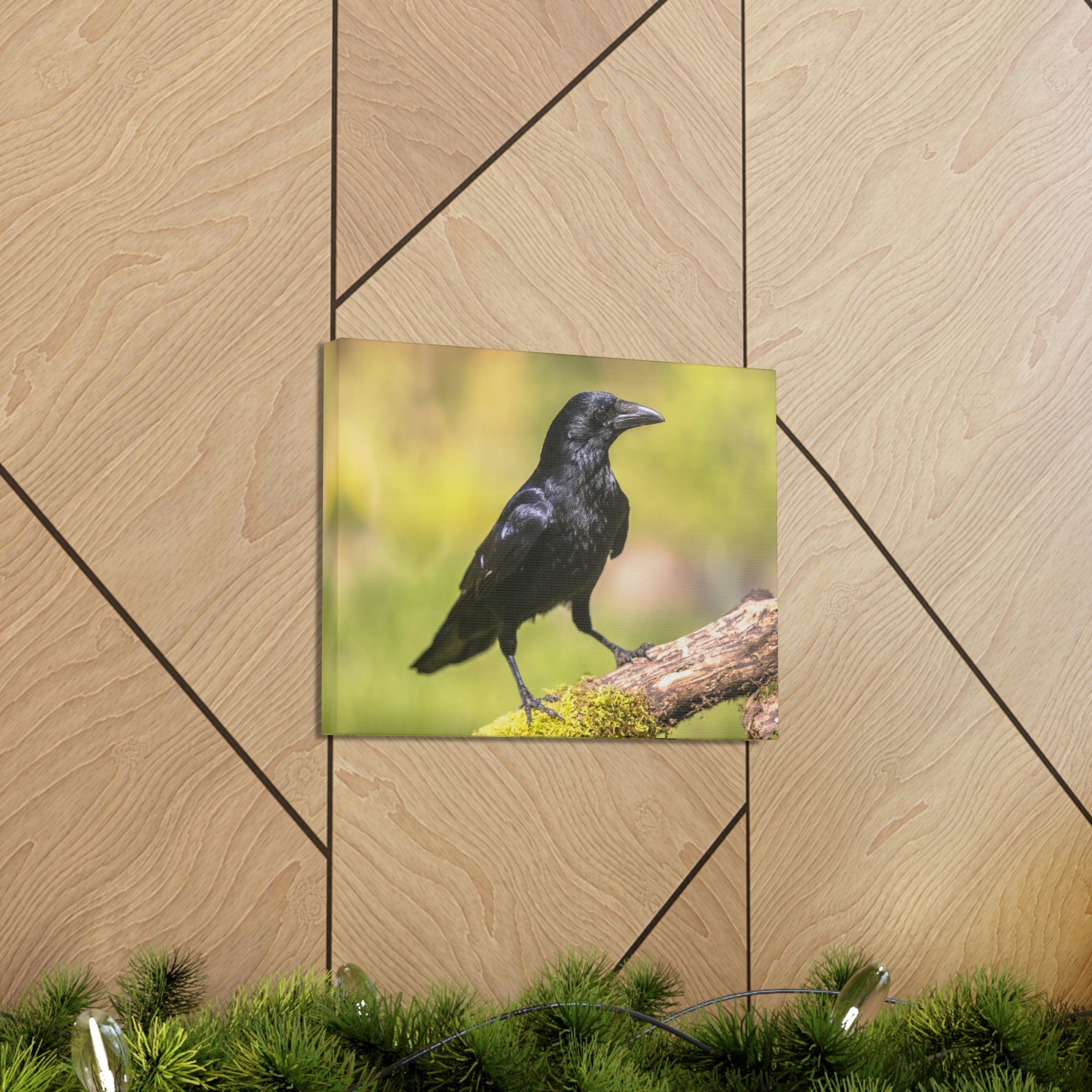 Scripture Walls Majestic Crow Art Majestic Crow Print Animal Wall Art Wildlife Canvas Prints Wall Art Ready to Hang Unframed-Express Your Love Gifts