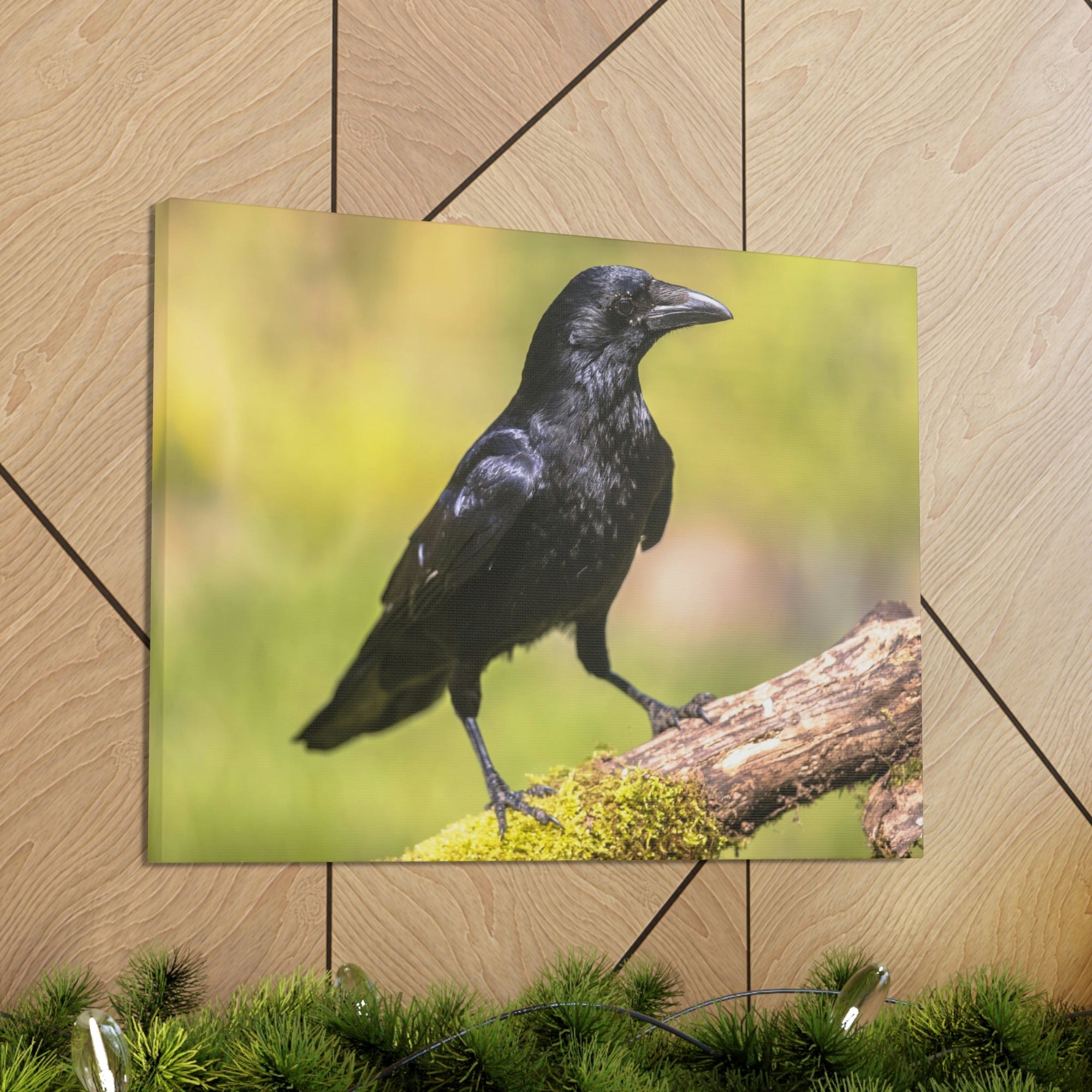 Scripture Walls Majestic Crow Art Majestic Crow Print Animal Wall Art Wildlife Canvas Prints Wall Art Ready to Hang Unframed-Express Your Love Gifts