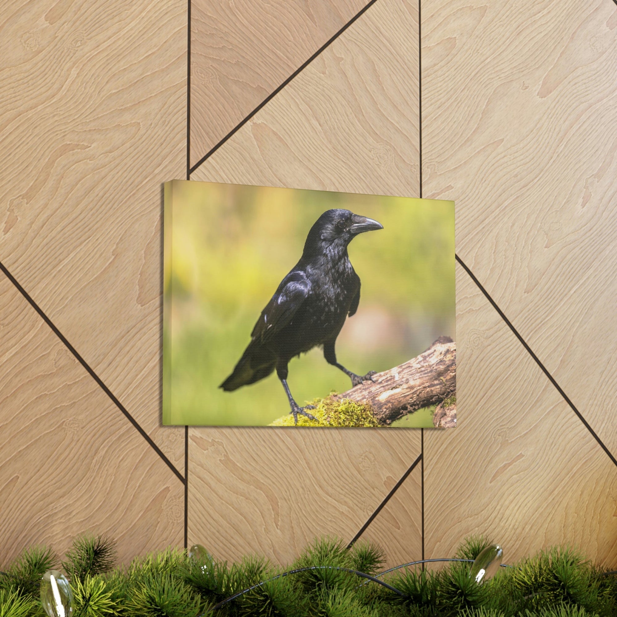 Scripture Walls Majestic Crow Art Majestic Crow Print Animal Wall Art Wildlife Canvas Prints Wall Art Ready to Hang Unframed-Express Your Love Gifts