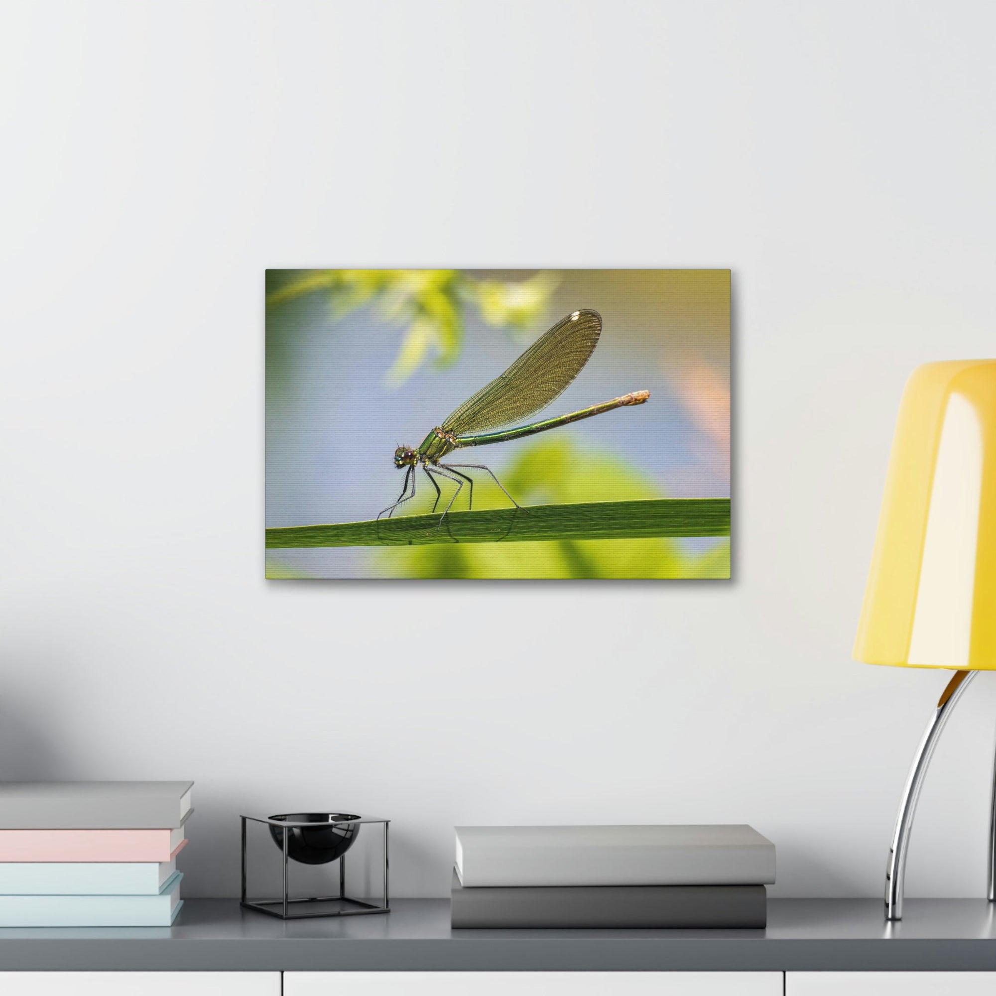 Scripture Walls Majestic Golden Damsel Close Up View Print Animal Wall Art Wildlife Canvas Prints Wall Art Ready to Hang Unframed-Express Your Love Gifts