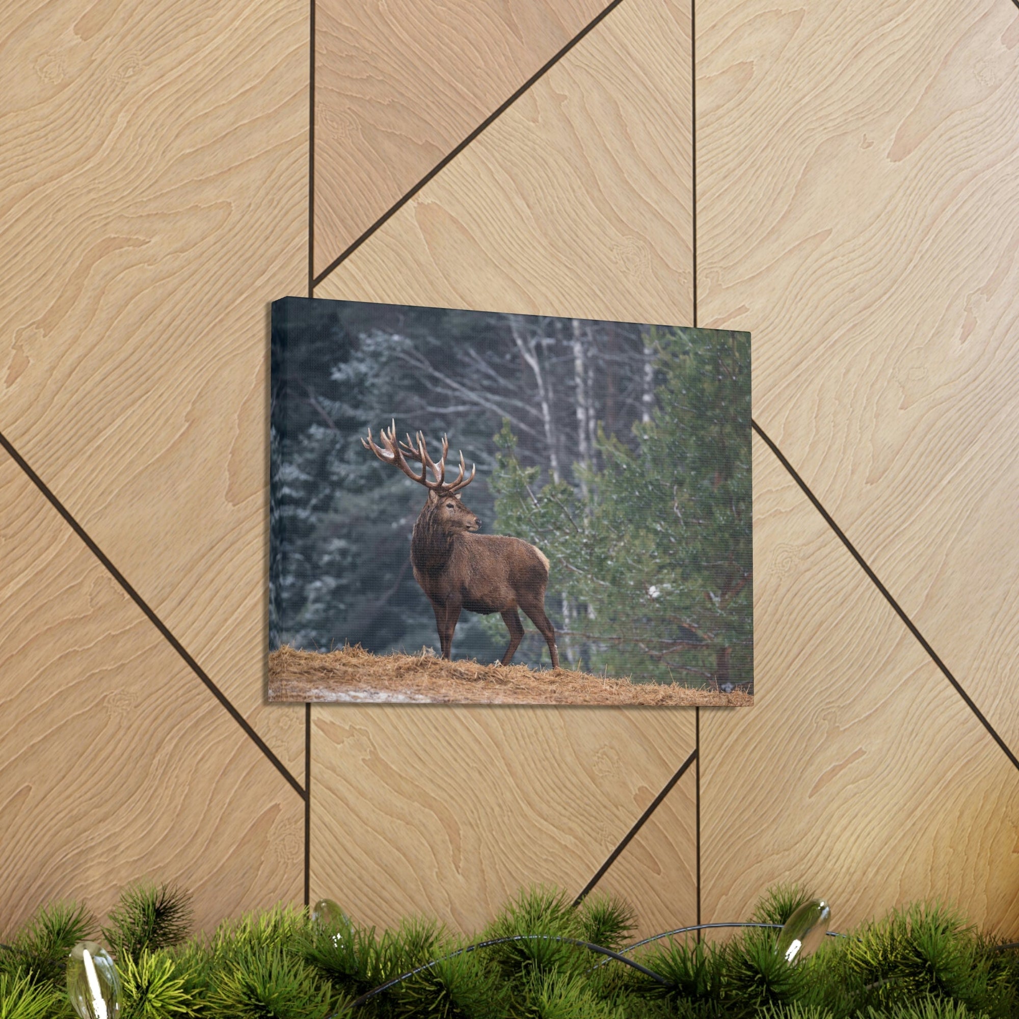 Scripture Walls Majestic Graet Adult Deer Print Animal Wall Art Wildlife Canvas Prints Wall Art Ready to Hang Unframed-Express Your Love Gifts