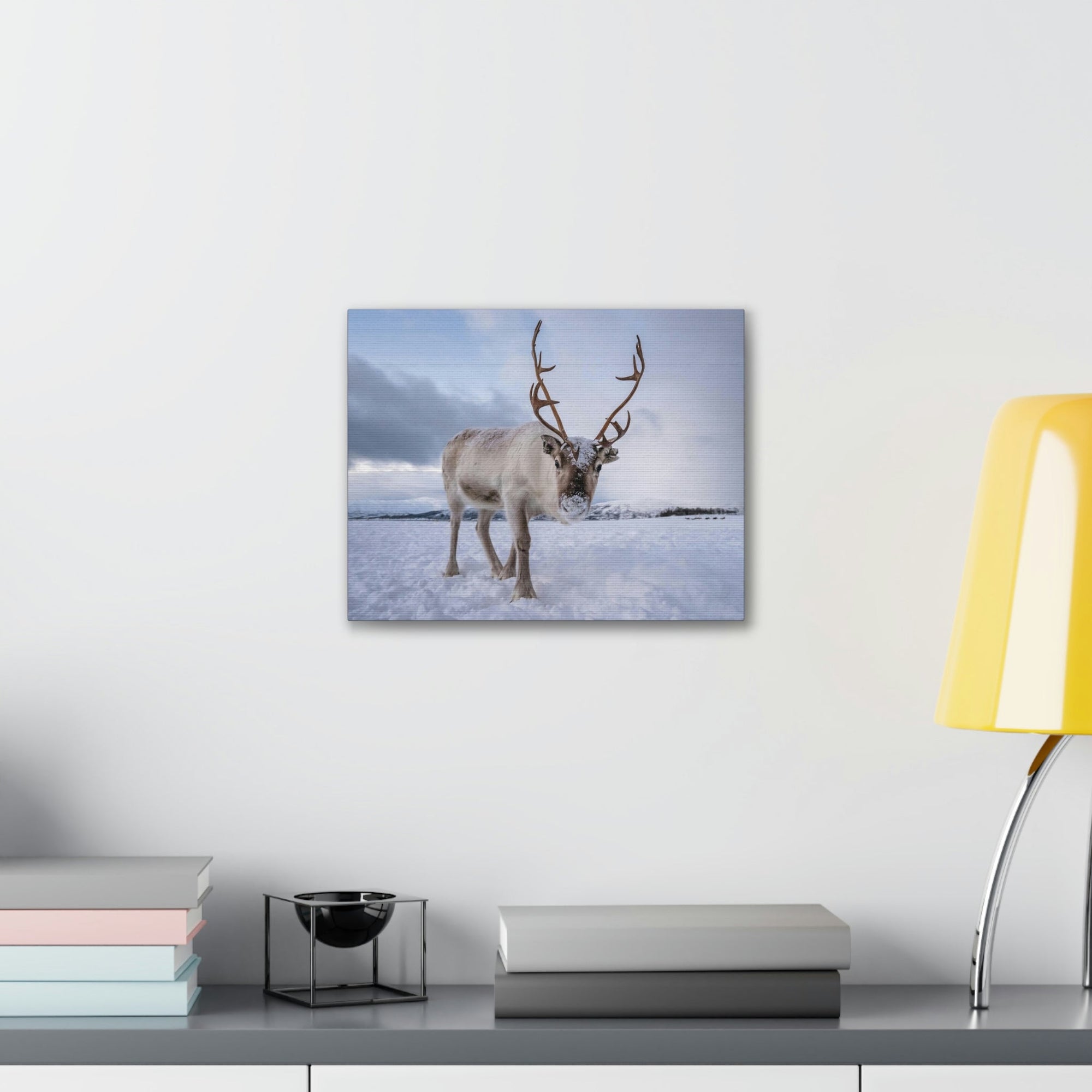 Scripture Walls Majestic Reindeer Art Majestic Reindeer Print Animal Wall Art Wildlife Canvas Prints Wall Art Ready to Hang Unframed-Express Your Love Gifts