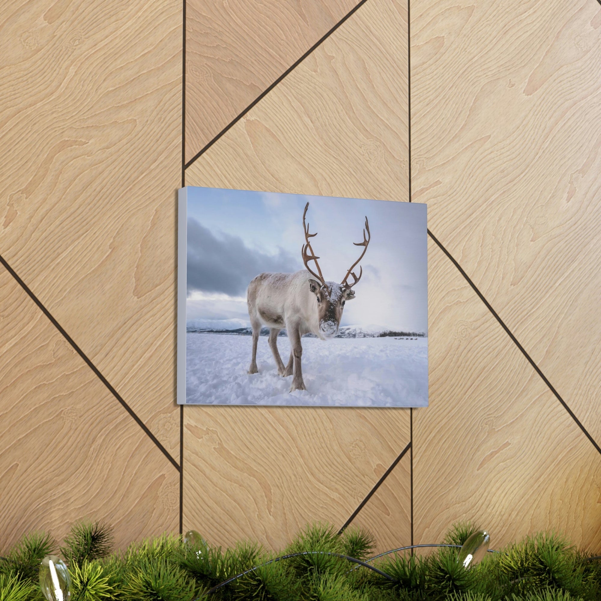 Scripture Walls Majestic Reindeer Art Majestic Reindeer Print Animal Wall Art Wildlife Canvas Prints Wall Art Ready to Hang Unframed-Express Your Love Gifts