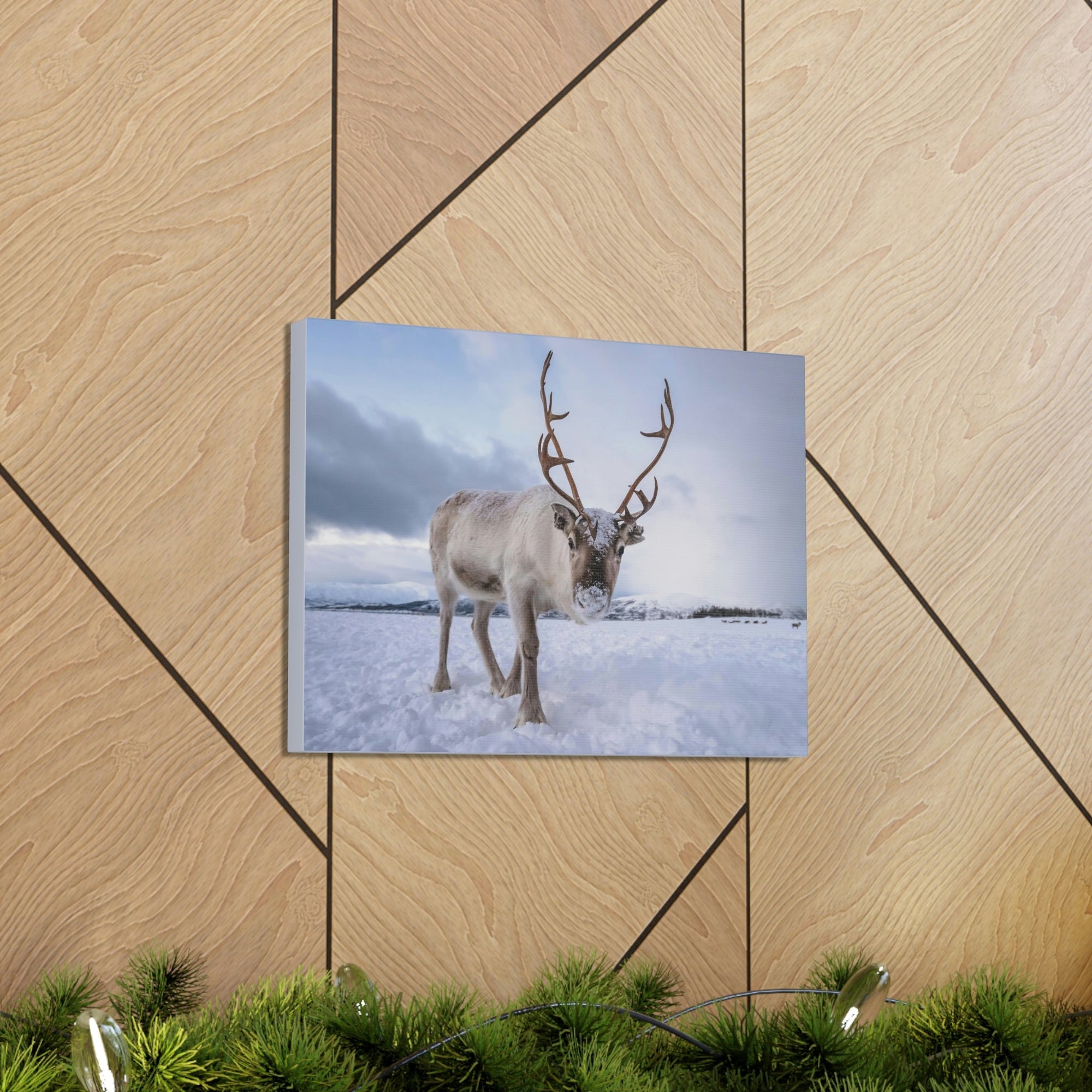 Scripture Walls Majestic Reindeer Art Majestic Reindeer Print Animal Wall Art Wildlife Canvas Prints Wall Art Ready to Hang Unframed-Express Your Love Gifts