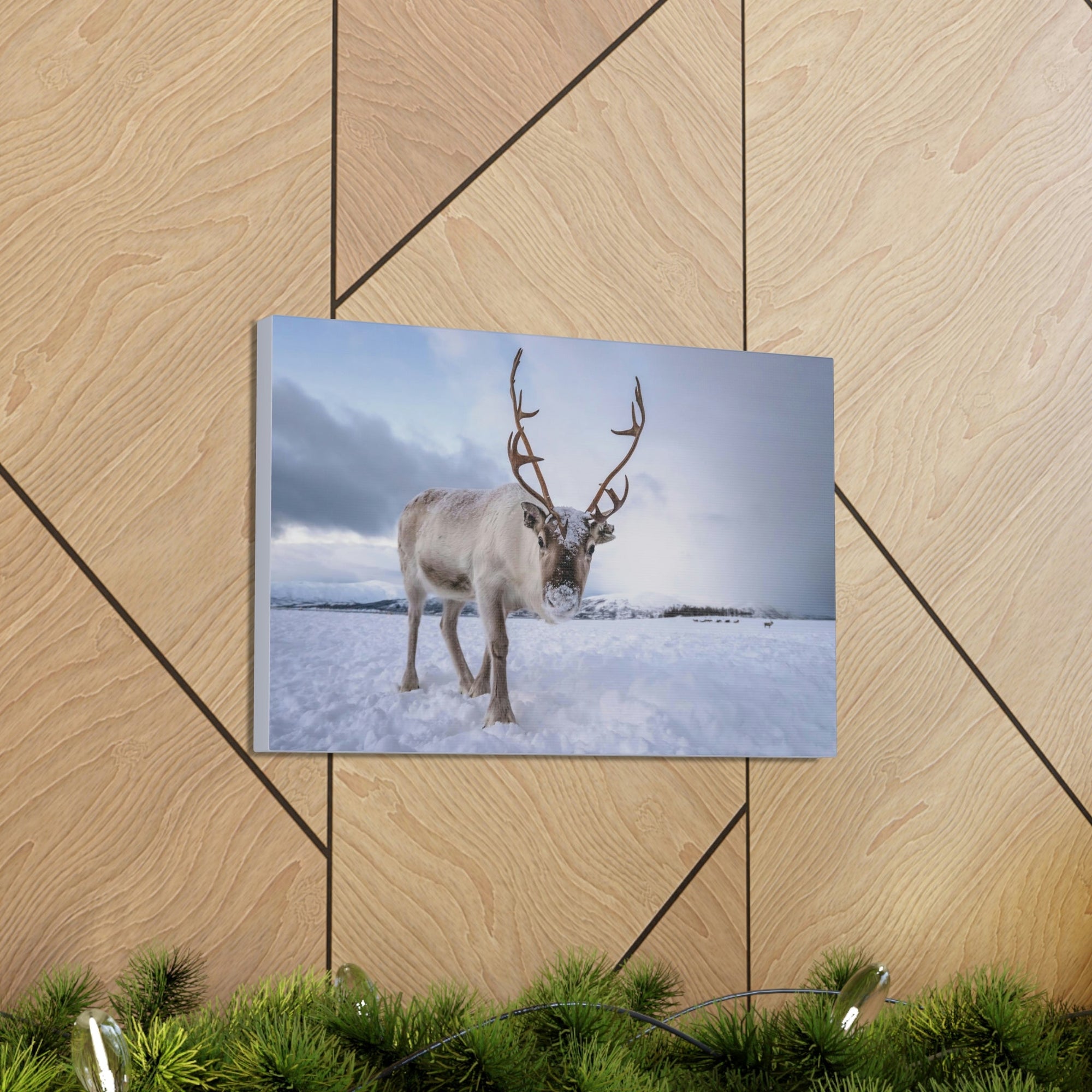 Scripture Walls Majestic Reindeer Art Majestic Reindeer Print Animal Wall Art Wildlife Canvas Prints Wall Art Ready to Hang Unframed-Express Your Love Gifts