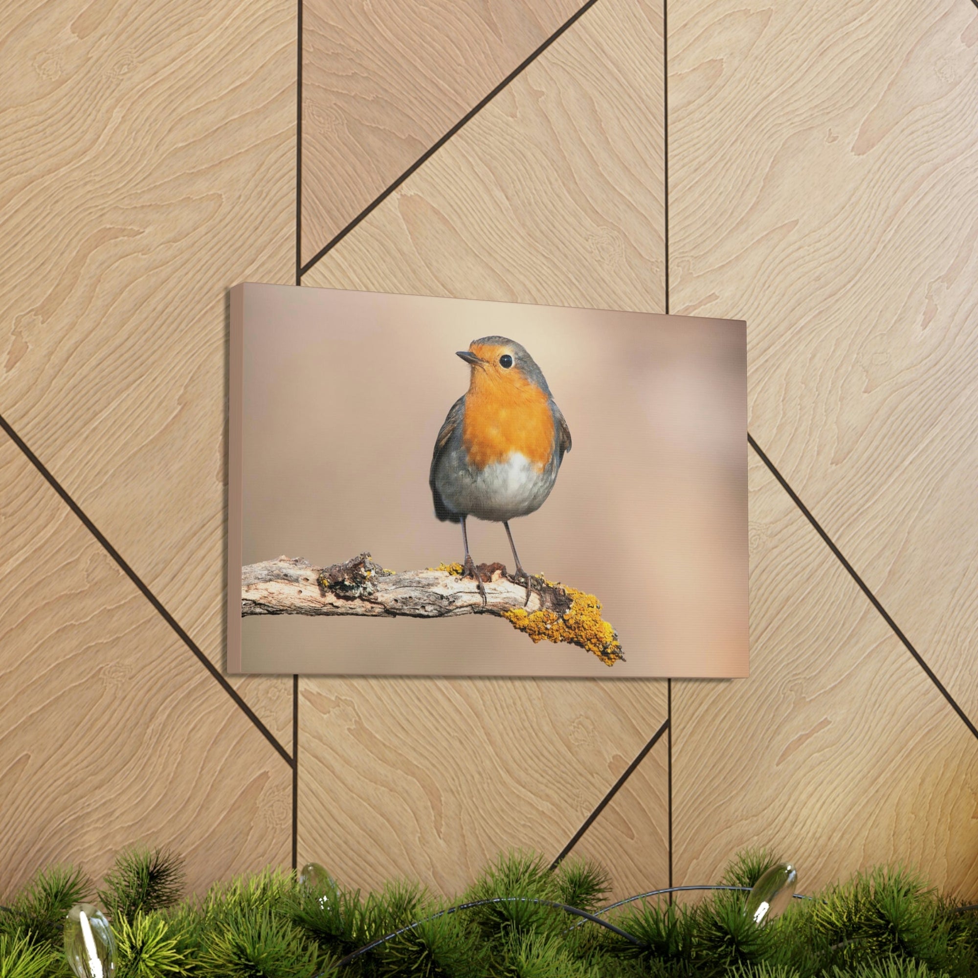 Scripture Walls Majestic Robin Art Majestic Robin Print Animal Wall Art Wildlife Canvas Prints Wall Art Ready to Hang Unframed-Express Your Love Gifts