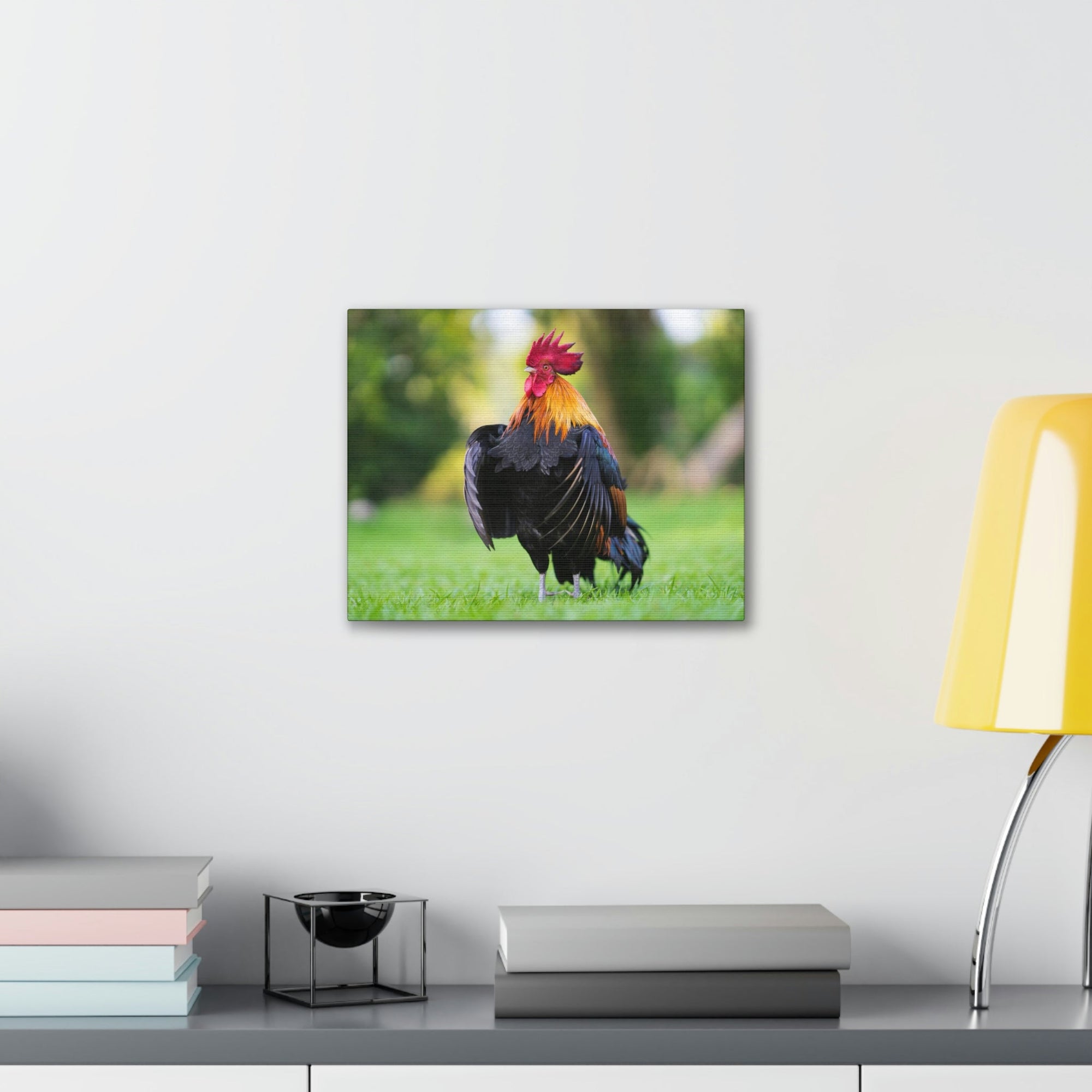 Scripture Walls Majestic Rooster Art Majestic Rooster Print Animal Wall Art Wildlife Canvas Prints Wall Art Ready to Hang Unframed-Express Your Love Gifts