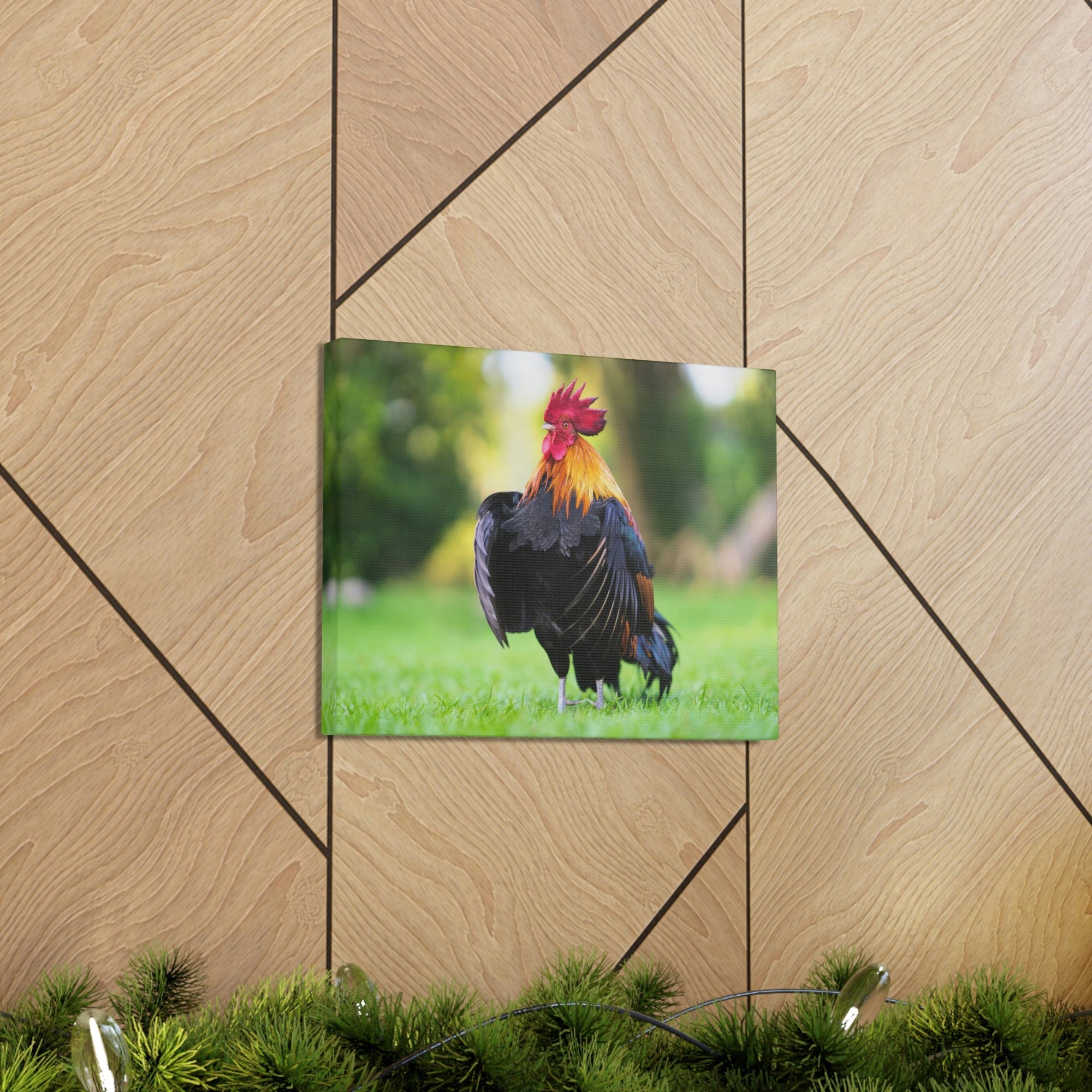 Scripture Walls Majestic Rooster Art Majestic Rooster Print Animal Wall Art Wildlife Canvas Prints Wall Art Ready to Hang Unframed-Express Your Love Gifts