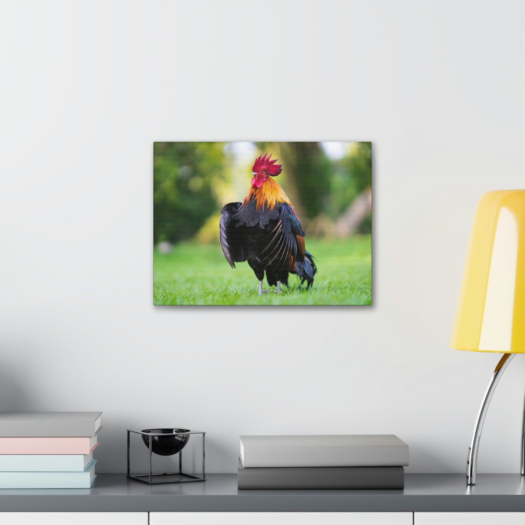 Scripture Walls Majestic Rooster Art Majestic Rooster Print Animal Wall Art Wildlife Canvas Prints Wall Art Ready to Hang Unframed-Express Your Love Gifts