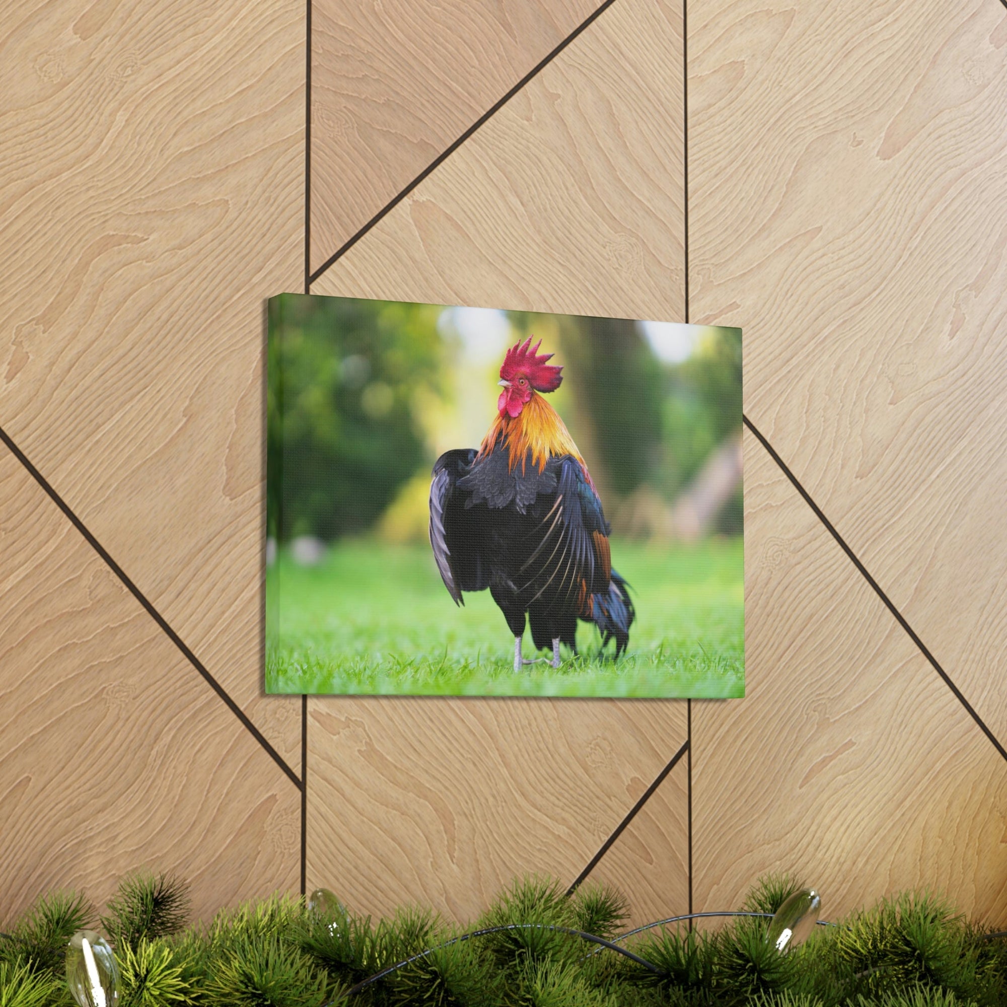 Scripture Walls Majestic Rooster Art Majestic Rooster Print Animal Wall Art Wildlife Canvas Prints Wall Art Ready to Hang Unframed-Express Your Love Gifts