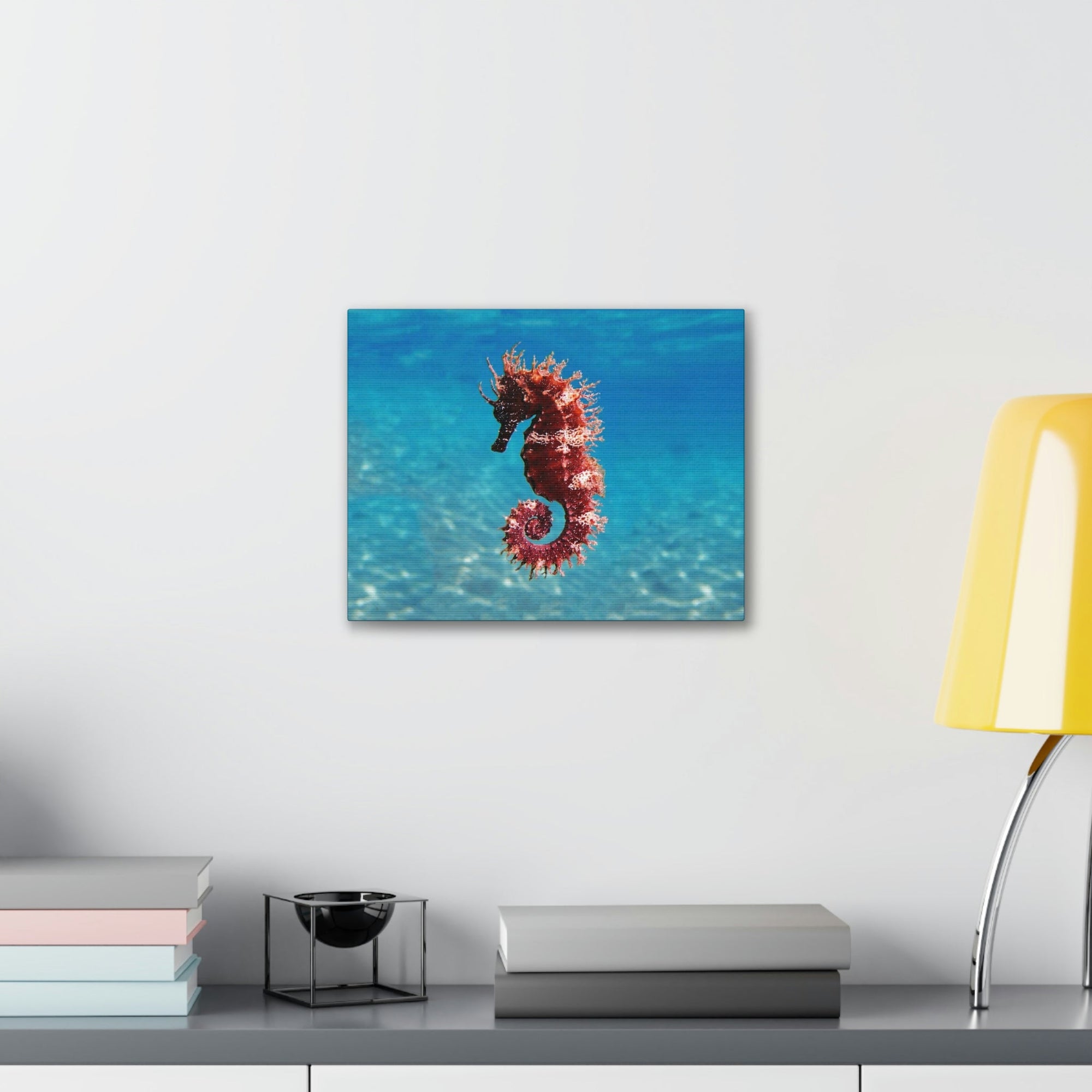 Scripture Walls Majestic Seahorse Art Majestic Seahorse Print Animal Wall Art Wildlife Canvas Prints Wall Art Ready to Hang Unframed-Express Your Love Gifts