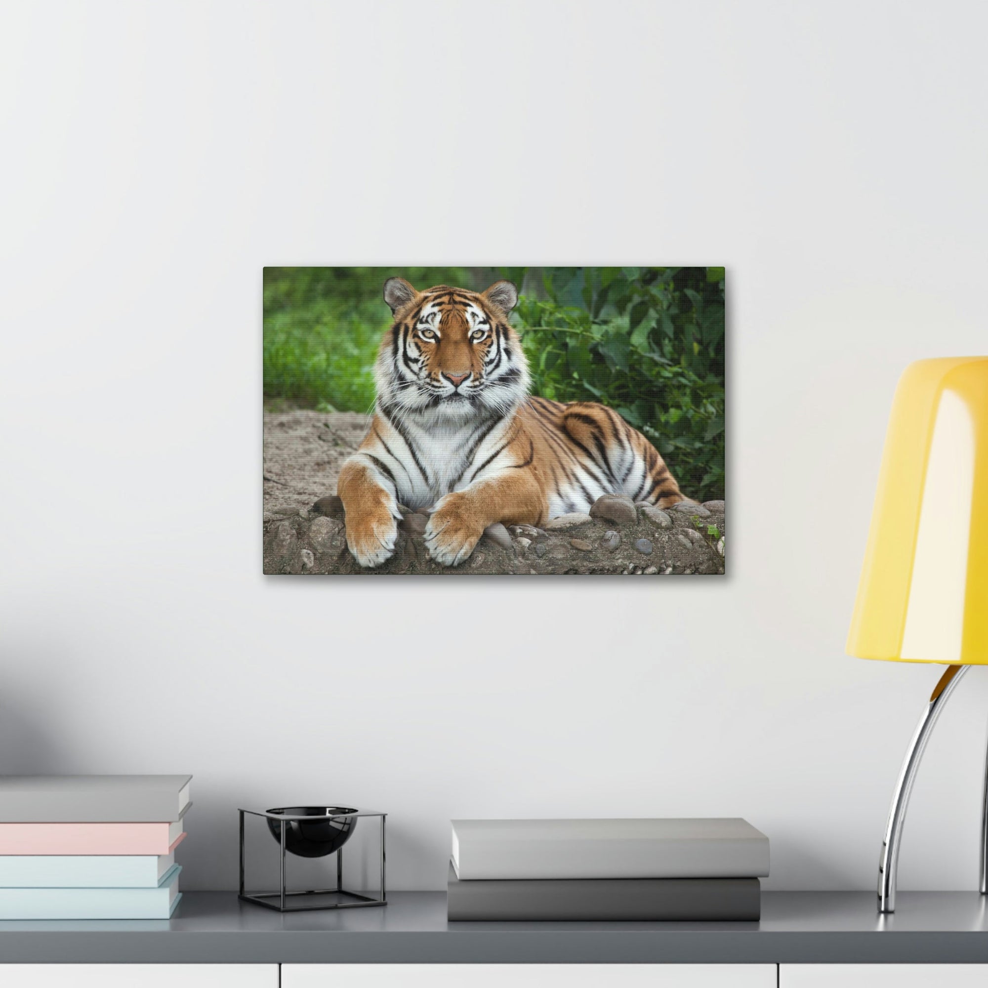 Scripture Walls Majestic Siberian Tiger Art Majestic Siberian Tiger Print Animal Wall Art Wildlife Canvas Prints Wall Art Ready to Hang Unframed-Express Your Love Gifts