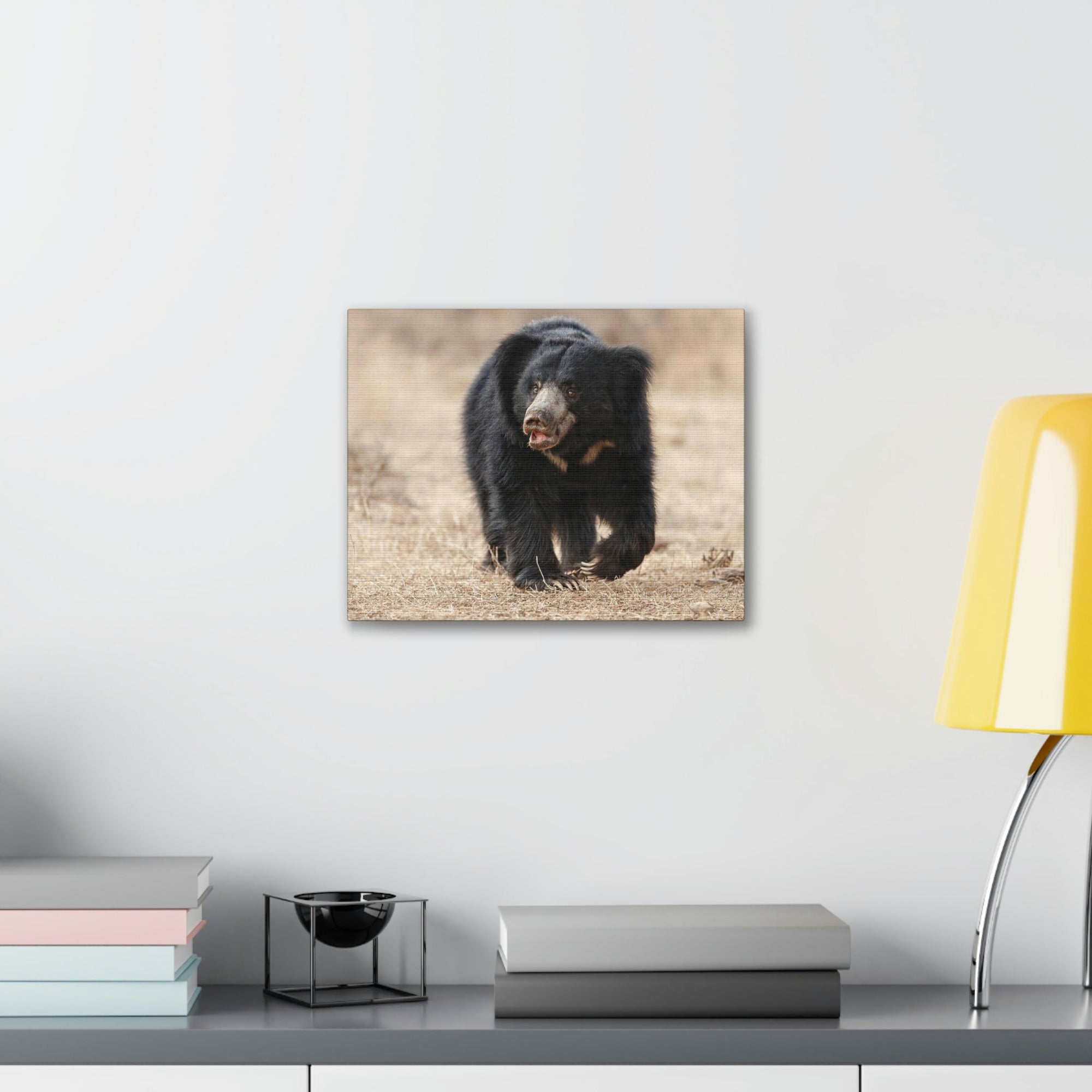 Scripture Walls Majestic Sloth Bear Art Majestic Sloth Bear Print Animal Wall Art Wildlife Canvas Prints Wall Art Ready to Hang Unframed-Express Your Love Gifts