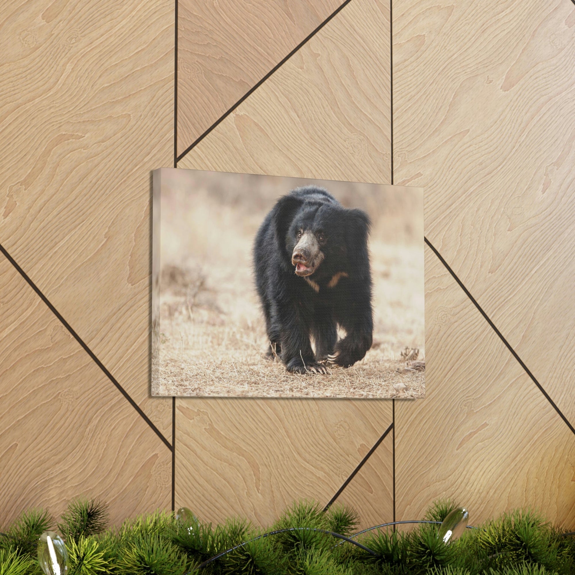 Scripture Walls Majestic Sloth Bear Art Majestic Sloth Bear Print Animal Wall Art Wildlife Canvas Prints Wall Art Ready to Hang Unframed-Express Your Love Gifts