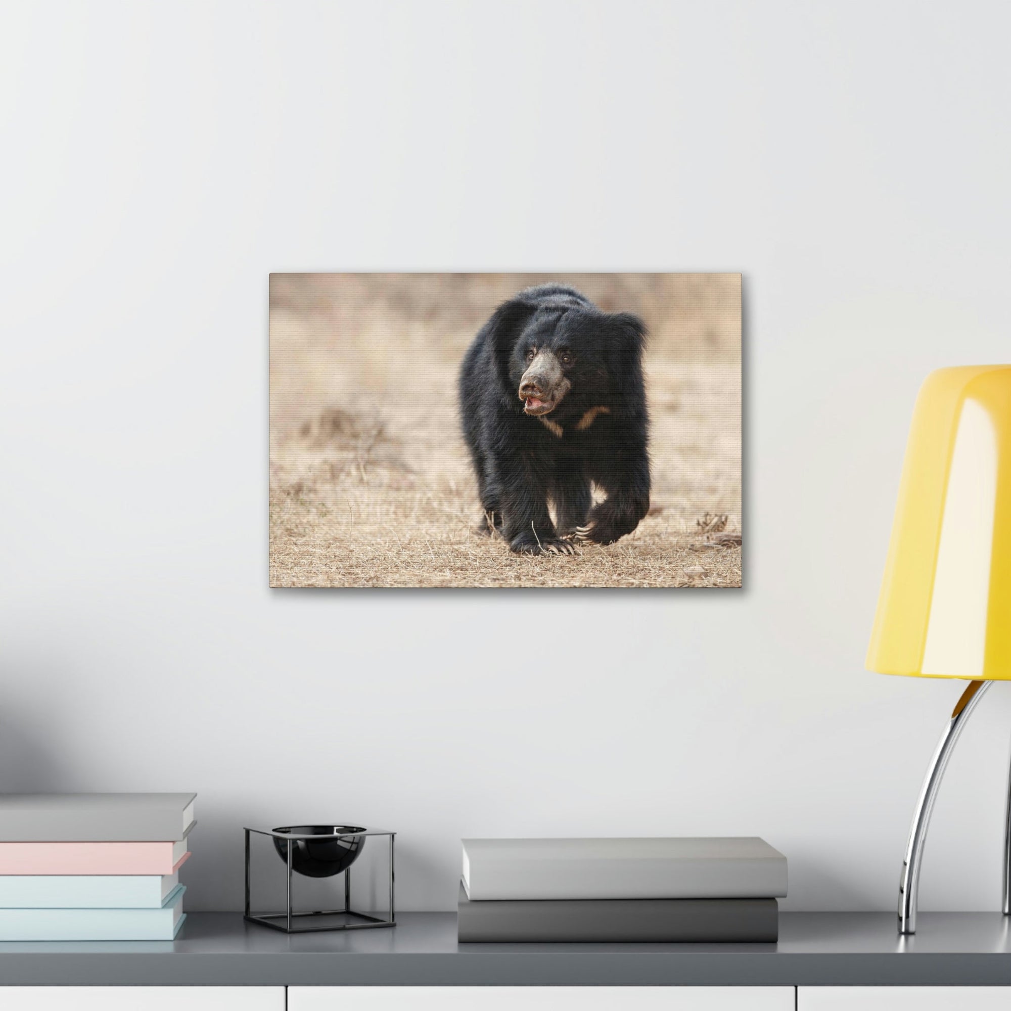 Scripture Walls Majestic Sloth Bear Art Majestic Sloth Bear Print Animal Wall Art Wildlife Canvas Prints Wall Art Ready to Hang Unframed-Express Your Love Gifts